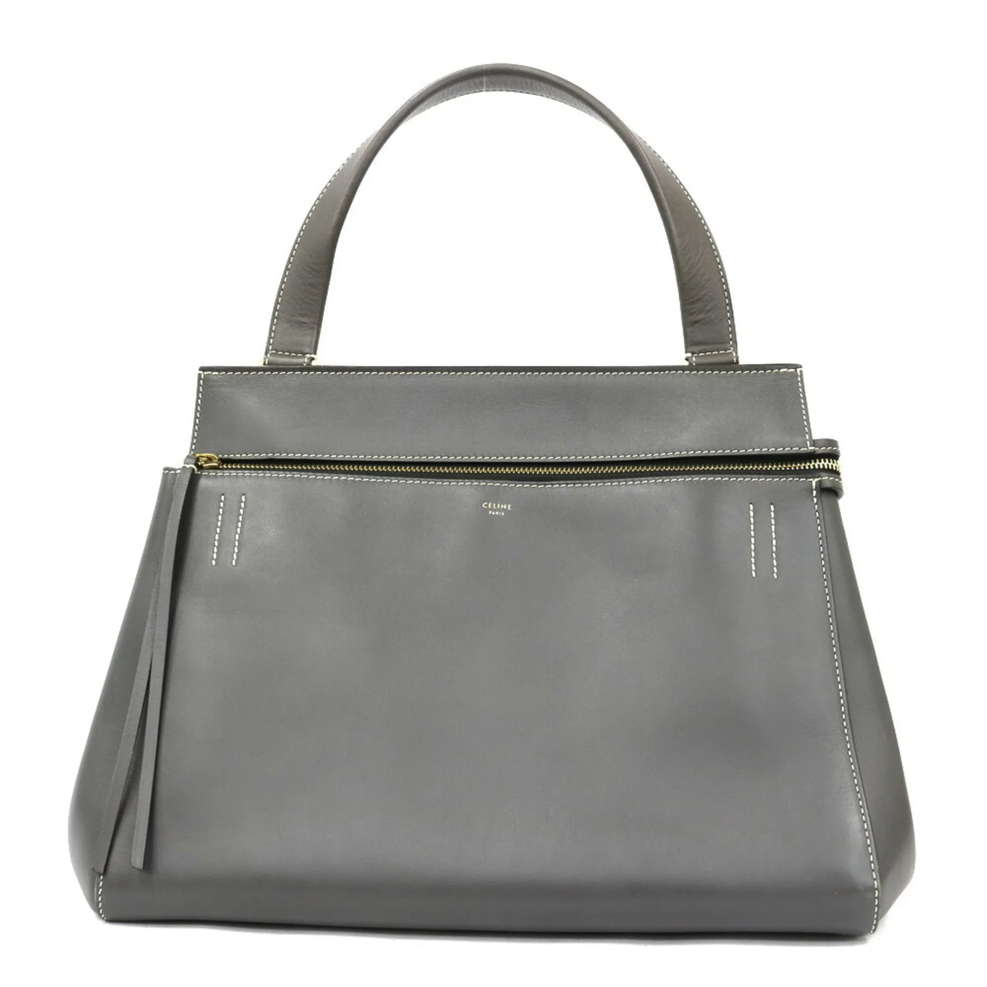 Ladies Handbag Celine Gray CELINE Pre-Owned Edge (Fair)