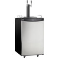 Cubic Foot Danby Beer DKC054A1BSL2DB Steel Tap Double Kegerator Dual-Top 5.4