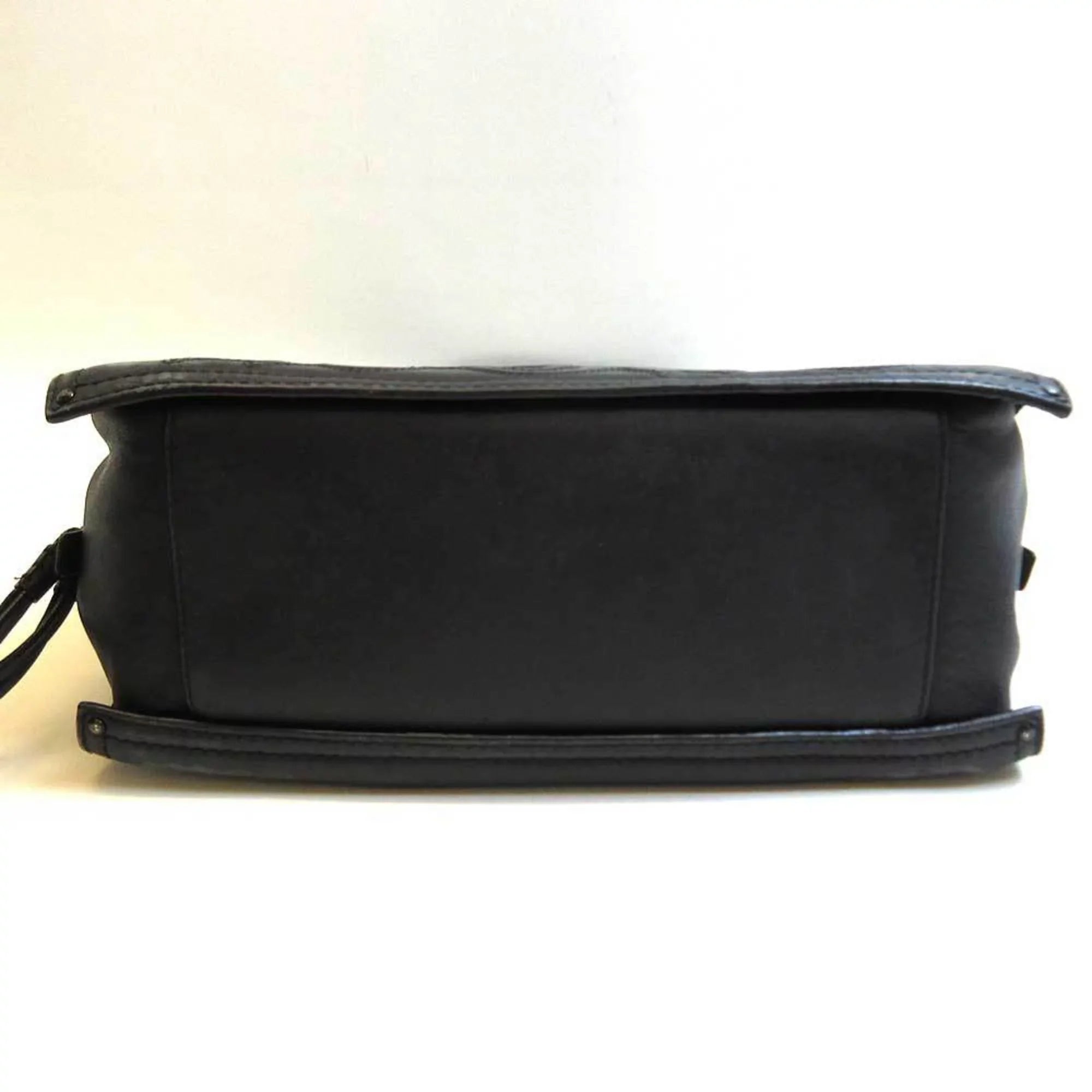 Bag Pre-Owned Black Semi-shoulder Shopper (Good) Women's Tote Loewe Leather