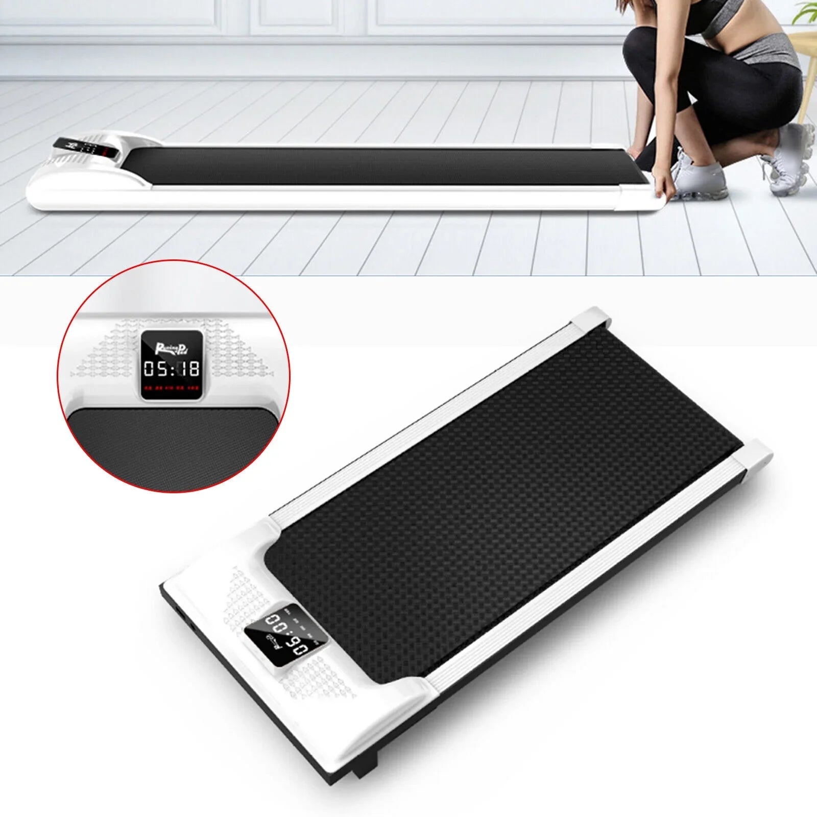 Treadmill Desk Home Under Running Electric Walking Exercise Office Machine Pad