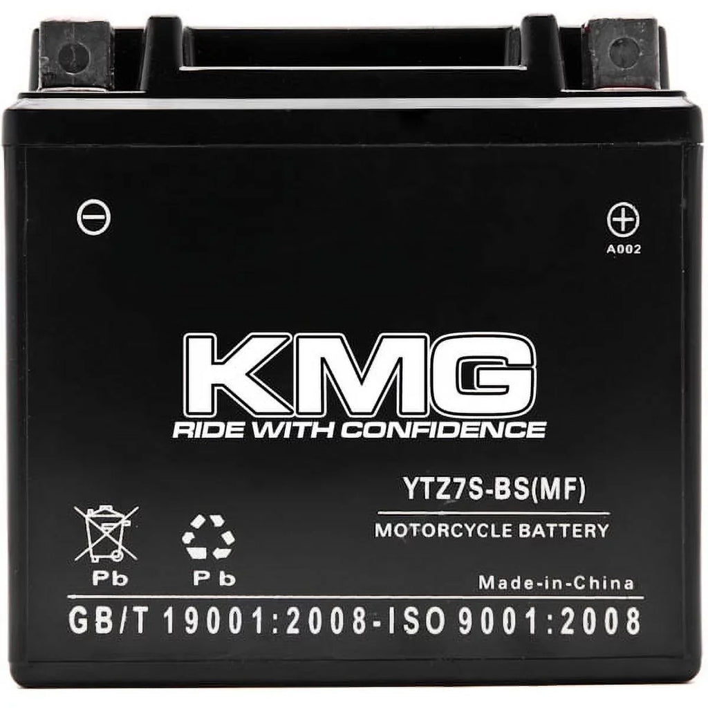 YTZ7S Powersport Watercraft Motorcycle Battery Sealed 12V with SP 50 Scooter Compatible 2002-2012 CHF50 Battery Replacement Maintenance Free Metropolitan, II, KMG Performance Honda High SMF