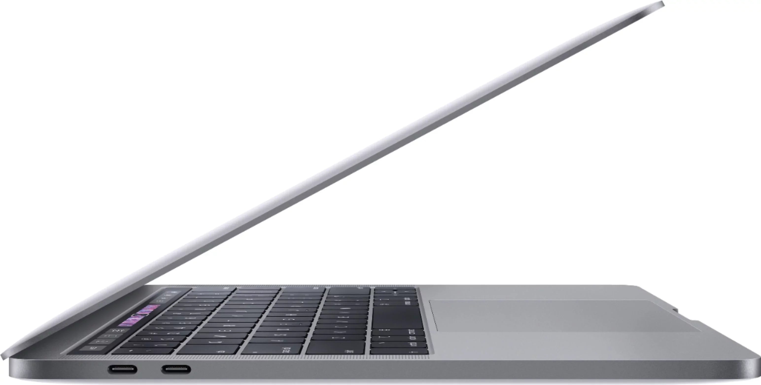 13.3" Core MacBook 128GB Space Gray i5 - Touch (2019) Pro w/ Box SSD Bar MUHN2LL/A Open
