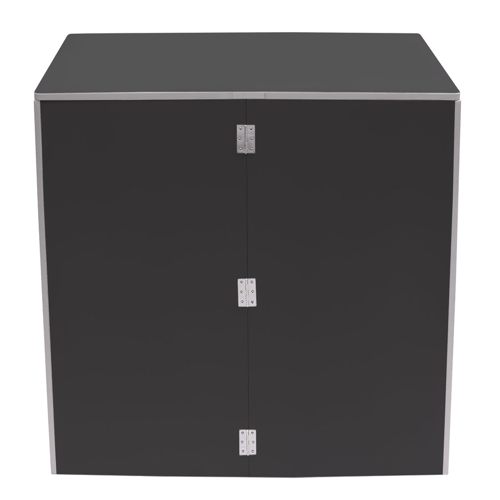 Foldable Event 19.5x47.75x42.75in bar Portable Cabinet Aluminum with Black TOOL1SHOoo Edging
