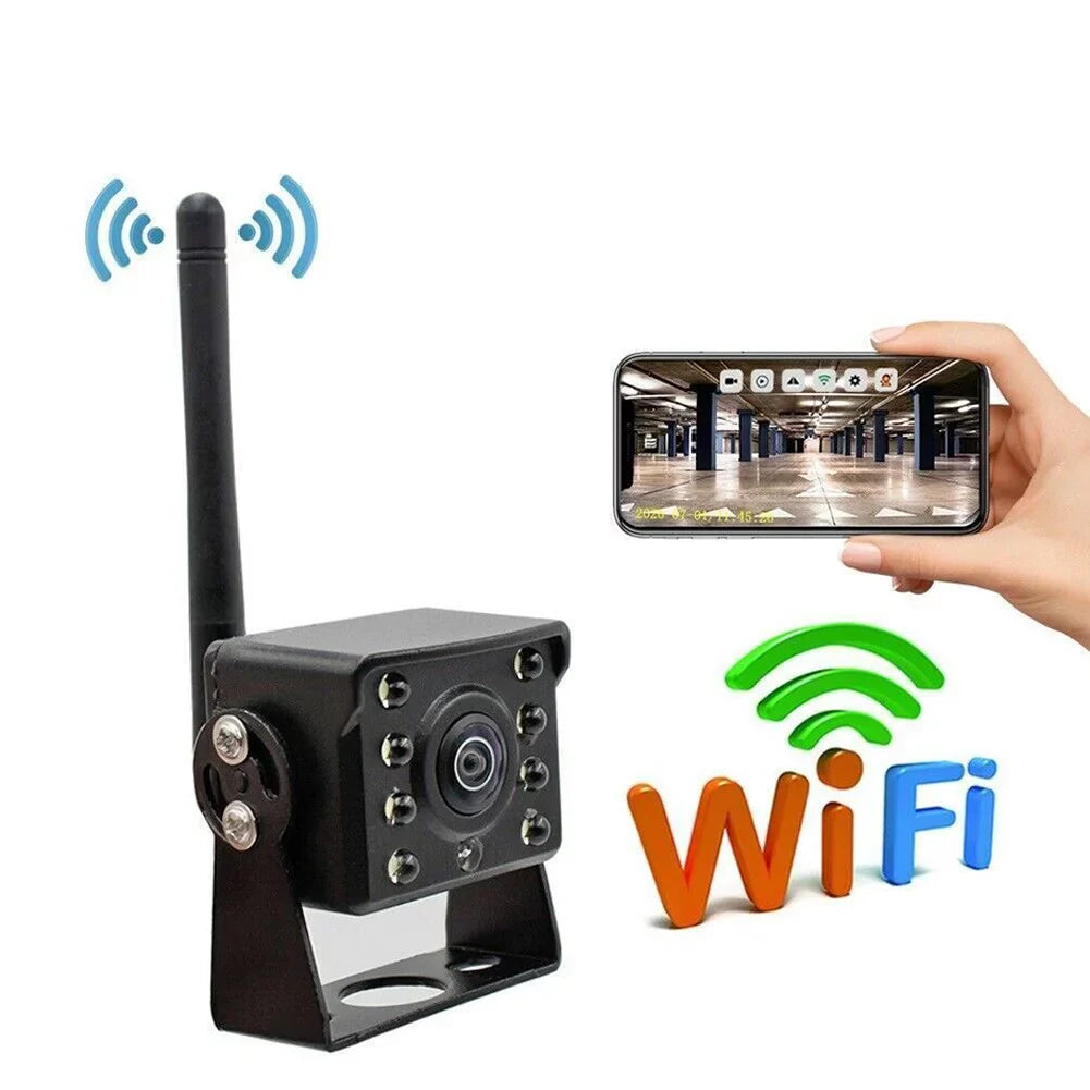 WIFI Camper shockproof Bus Trailer RV Reversing Camera View Rear Wireless Truck