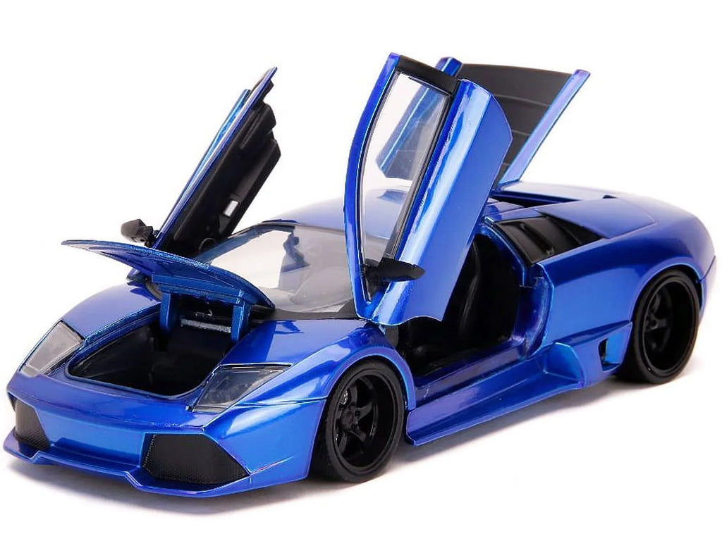 32279 Murcielago Hyper Lamborghini Blue Model Scale Spec Diecast Candy 1-24 Car, LP640 Jada