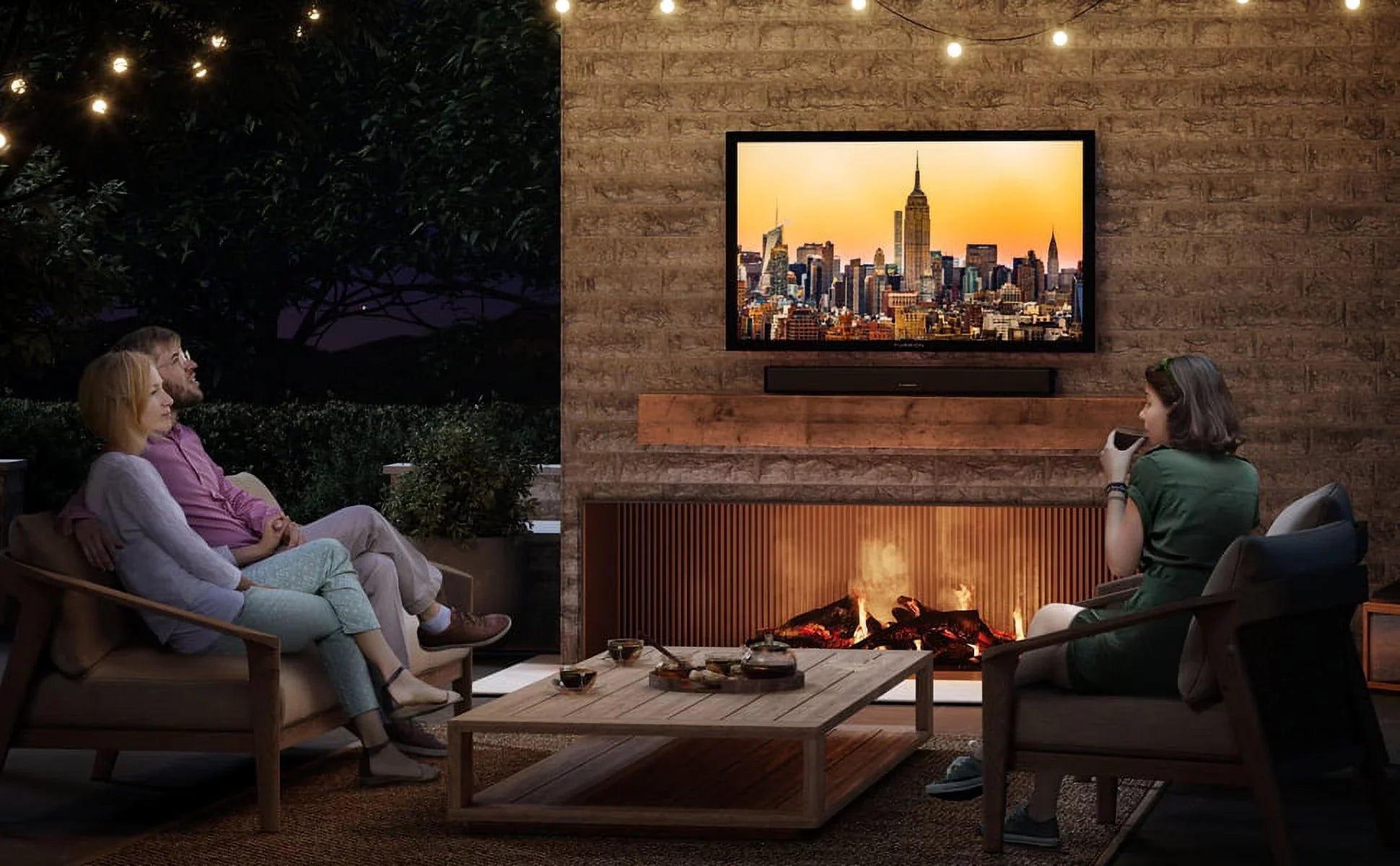 Additional UHD (2021) with Weatherproof Partial Sun 4K FDUP65CBS Protect Coverage 65" exterior an TV Epic Furrion 2 Series by Year