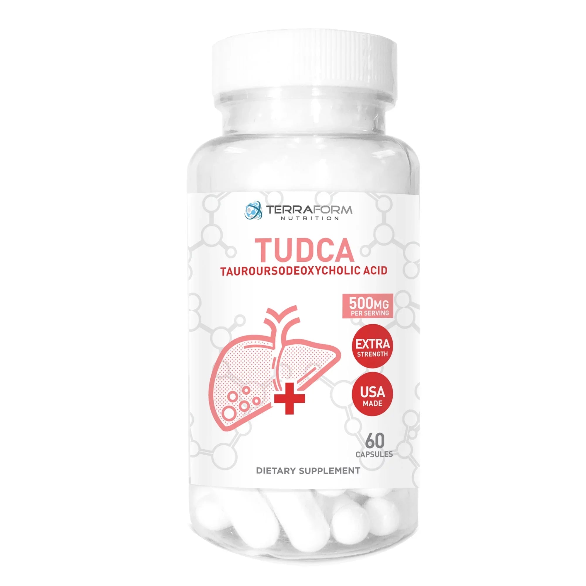 Supports Acid) (3 Health TUDCA Help - Capsules (Tauroursodeoxycholic 500mg - 180 Liver - Pack)