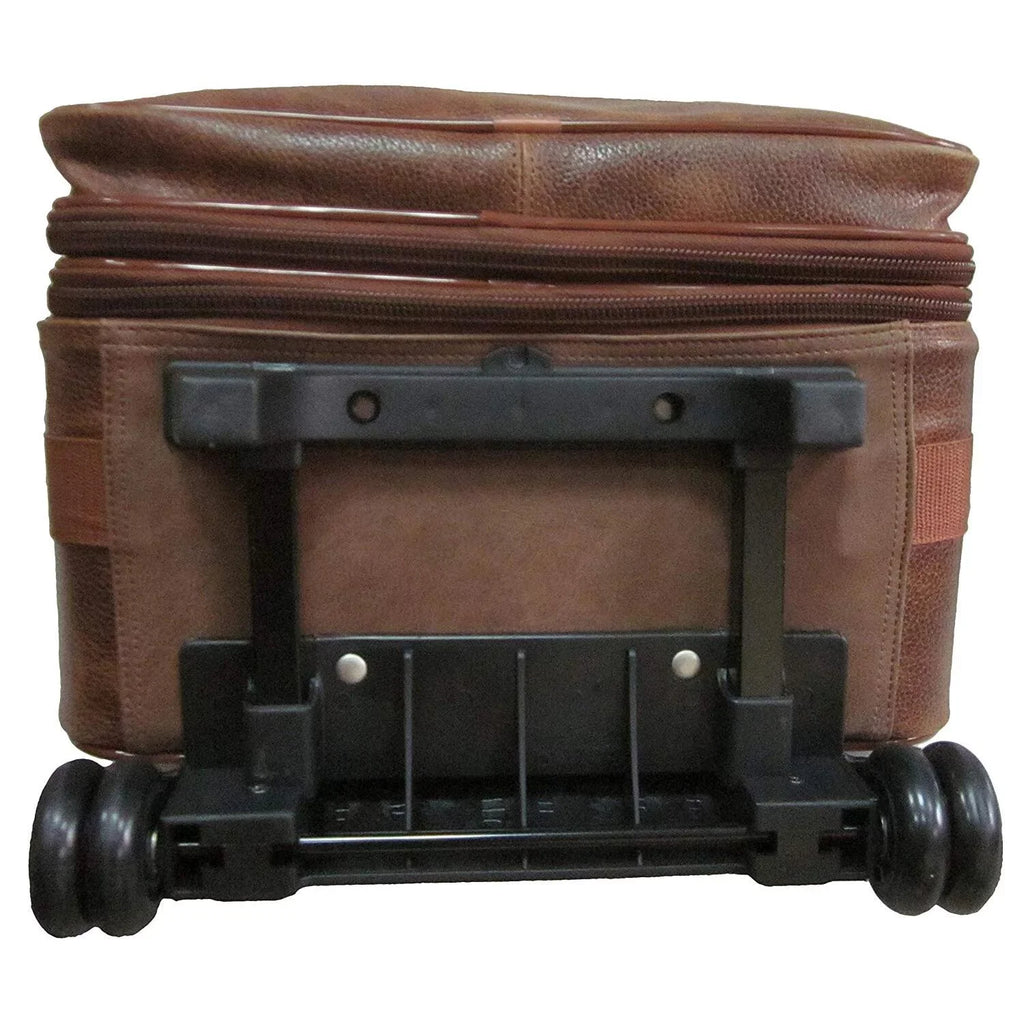 25" Amerileather - Suitcase - Wheels 89-4 Expandable with Amerileather Leather