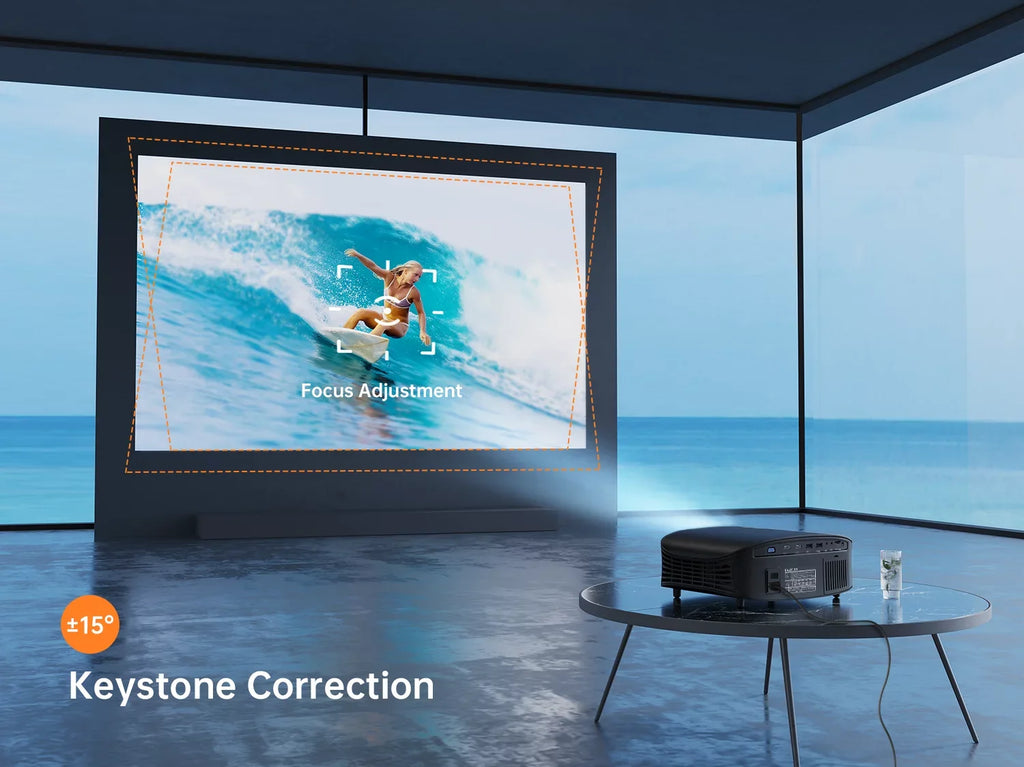 Leisure Portable Projector, Software VANKYO Movie, HD Projector, Built-in Office 510W connection Wireless with