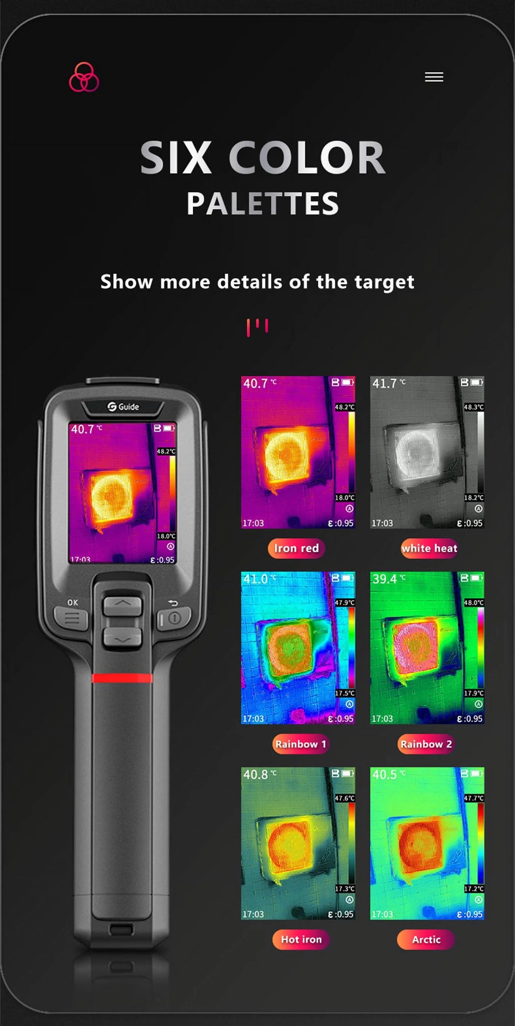 for Imager Guide Infrared Electrical Thermal Thermographic Circuit Camera Inspection Thermal Repair PC210 Camera PCB Car HVAC
