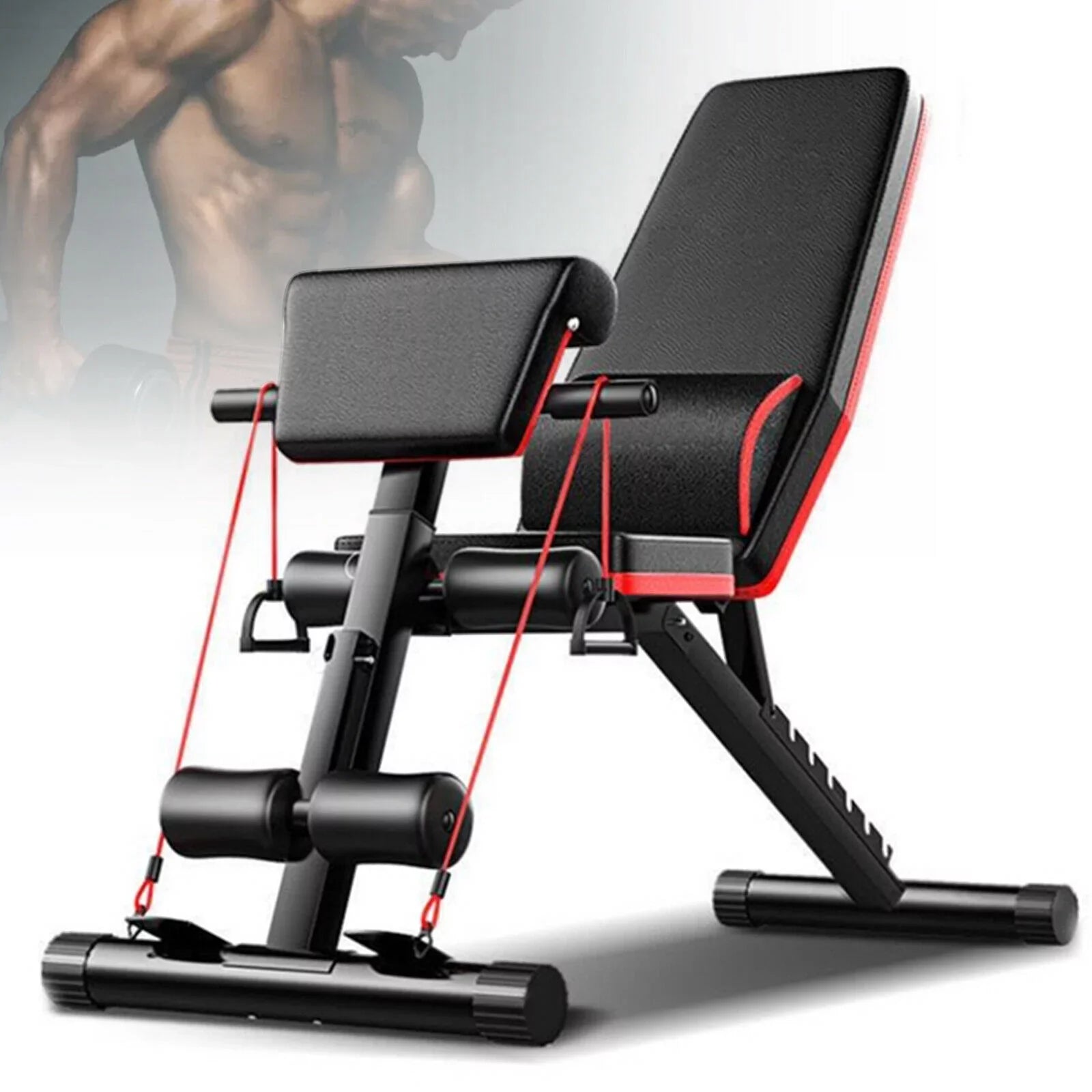 Body Bench Workout Decline Adjustable Gym Foldable Dumbbell Incline Weight Full