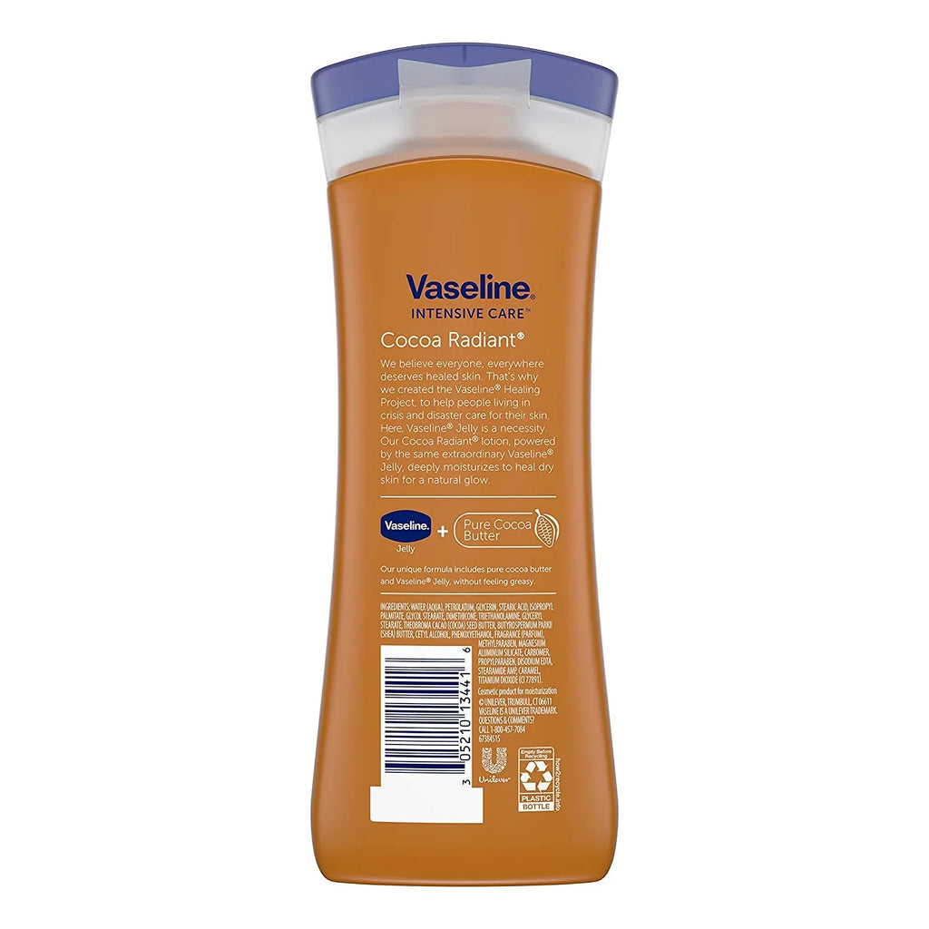 Body Pack Butter Care 10 6 Radiant Intensive oz, Lotion, Vaseline Cocoa
