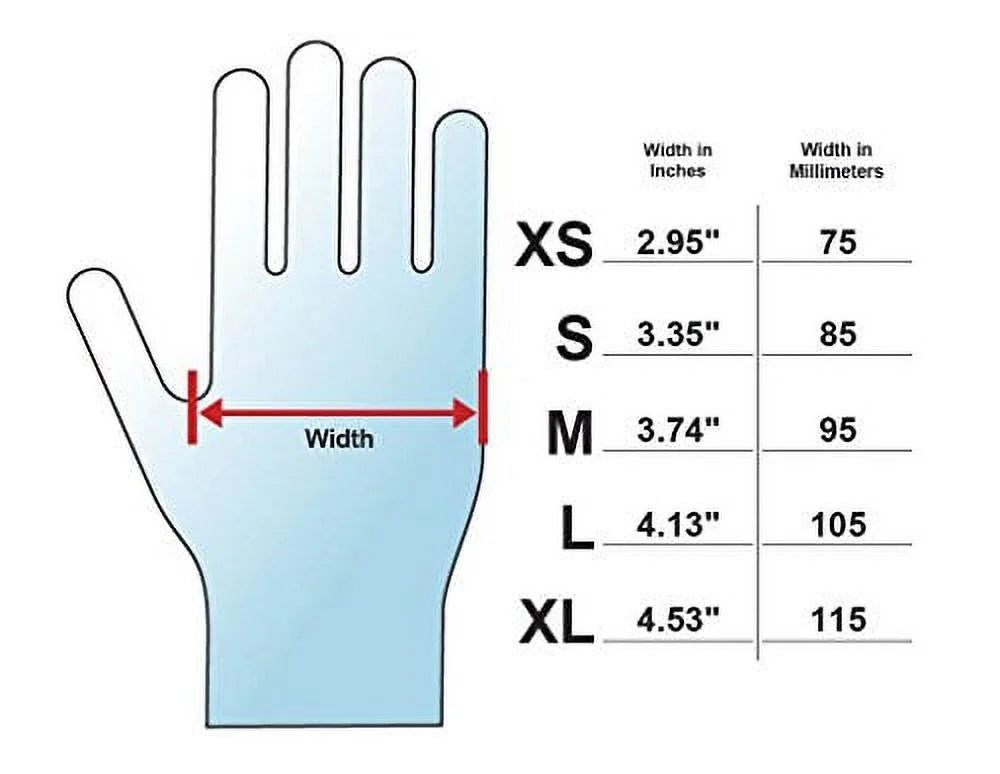 Phantom (Black, Powder Adenna mil 1000 Box Latex 6 PHM916 Exam Large) Gloves Free of