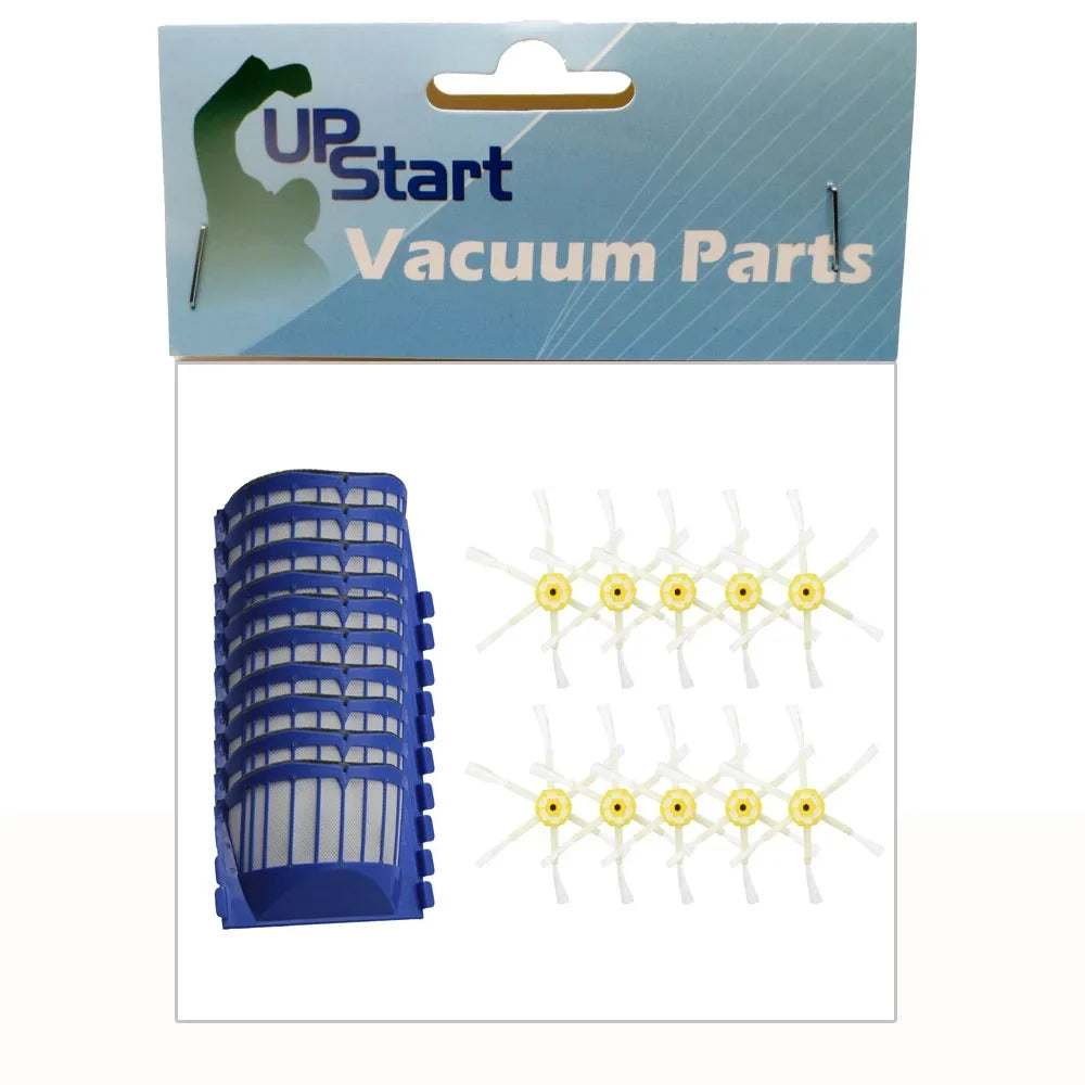 AeroVac 10 Includes Side Filters Roomba Brushes Kit - iRobot Filters Side 620 10 6-Arm Brushes and and