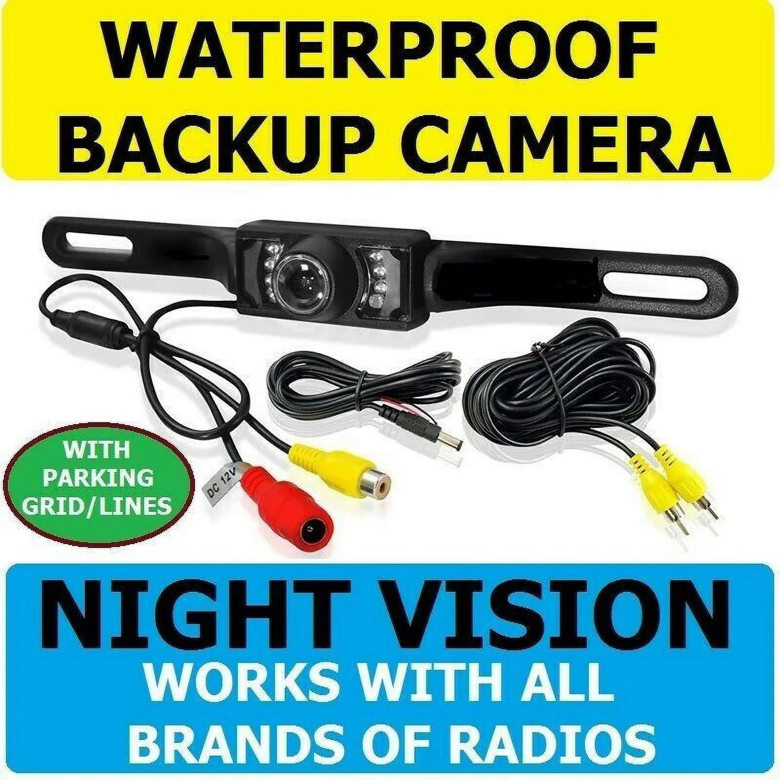 License Backup Camera Rear Waterproof New Night Plate Color View Car Reverse