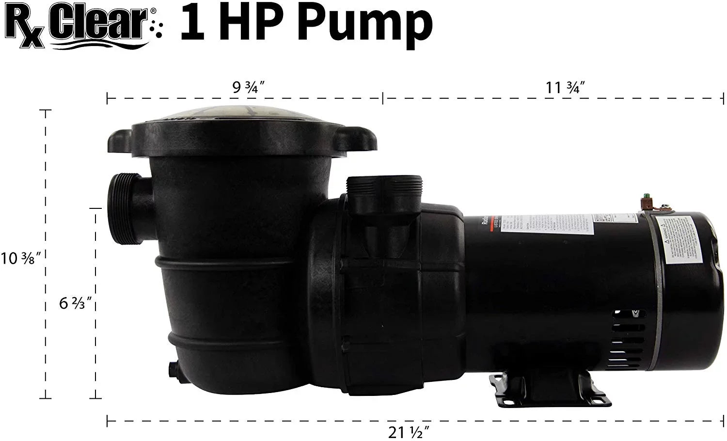 Clear Sand Extreme Radiant with Rx HP 19" Above-Ground Force Filter 1 Pump Pool