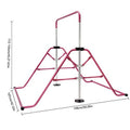Adjustable Height Gymnastics and Gymnastics Home Adjustable Kids, for GNJINX Junior Height - Bars Horizontal Equipment Bar, Training Expandable Folding