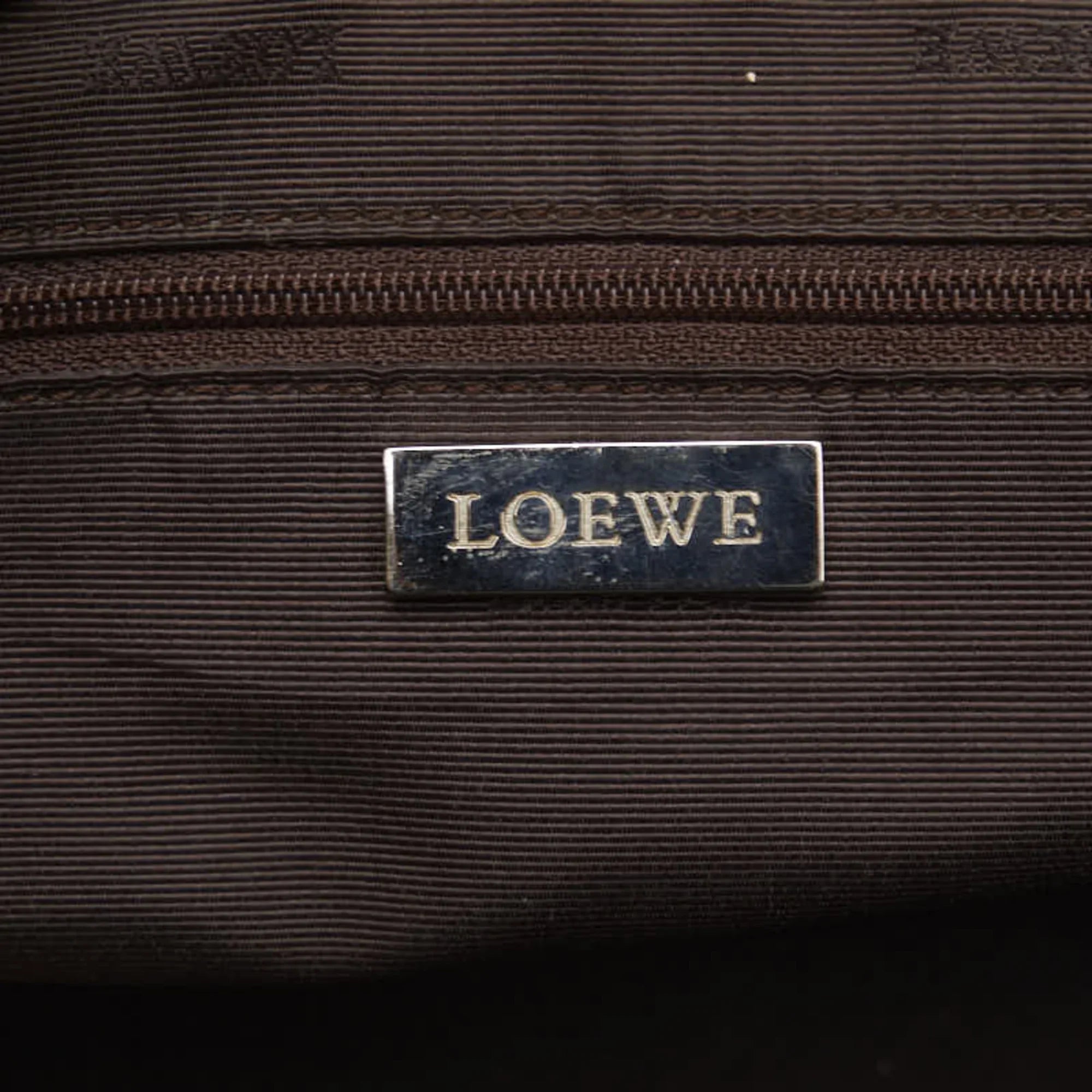 Ladies (Fair) Cream LOEWE White Yellow Leather Handbag Pre-Owned