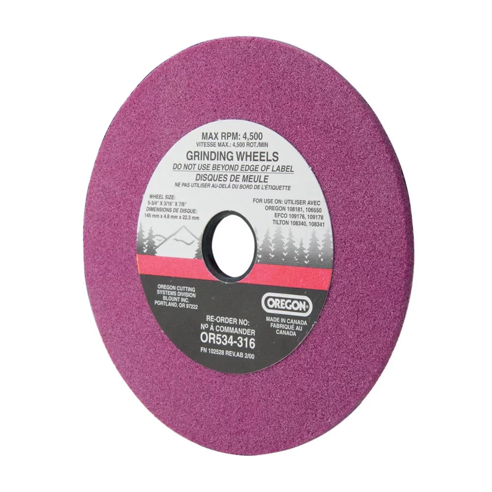 Oregon Sharpening Wheel Inch Grinding OR534-316A 3 16" Chainsaw