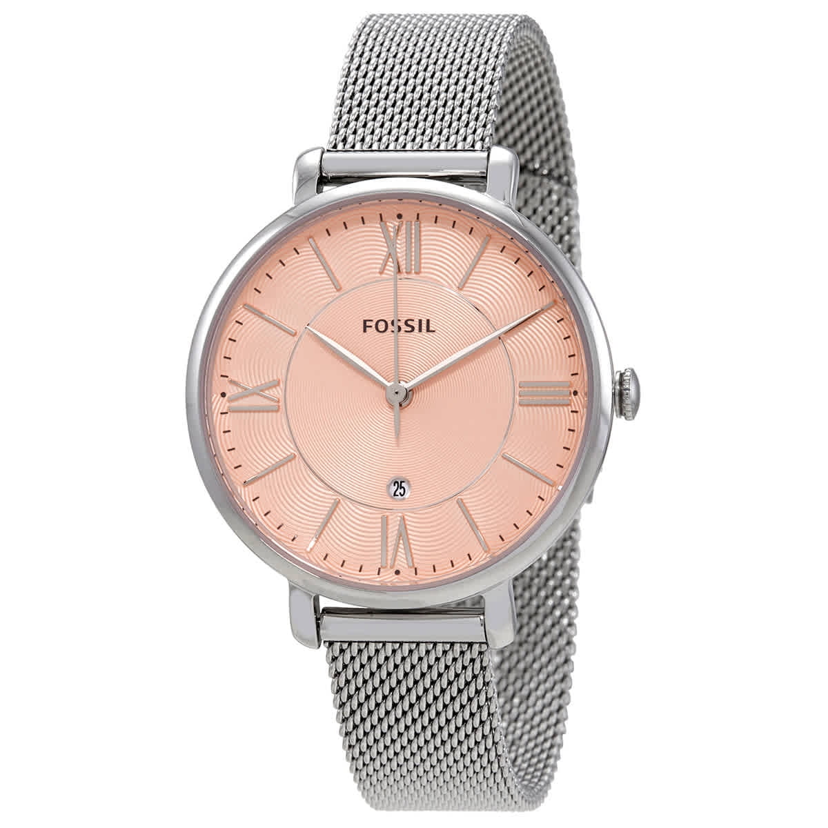 Jacqueline Dial Quartz Watch Ladies ES5089 Pink Fossil
