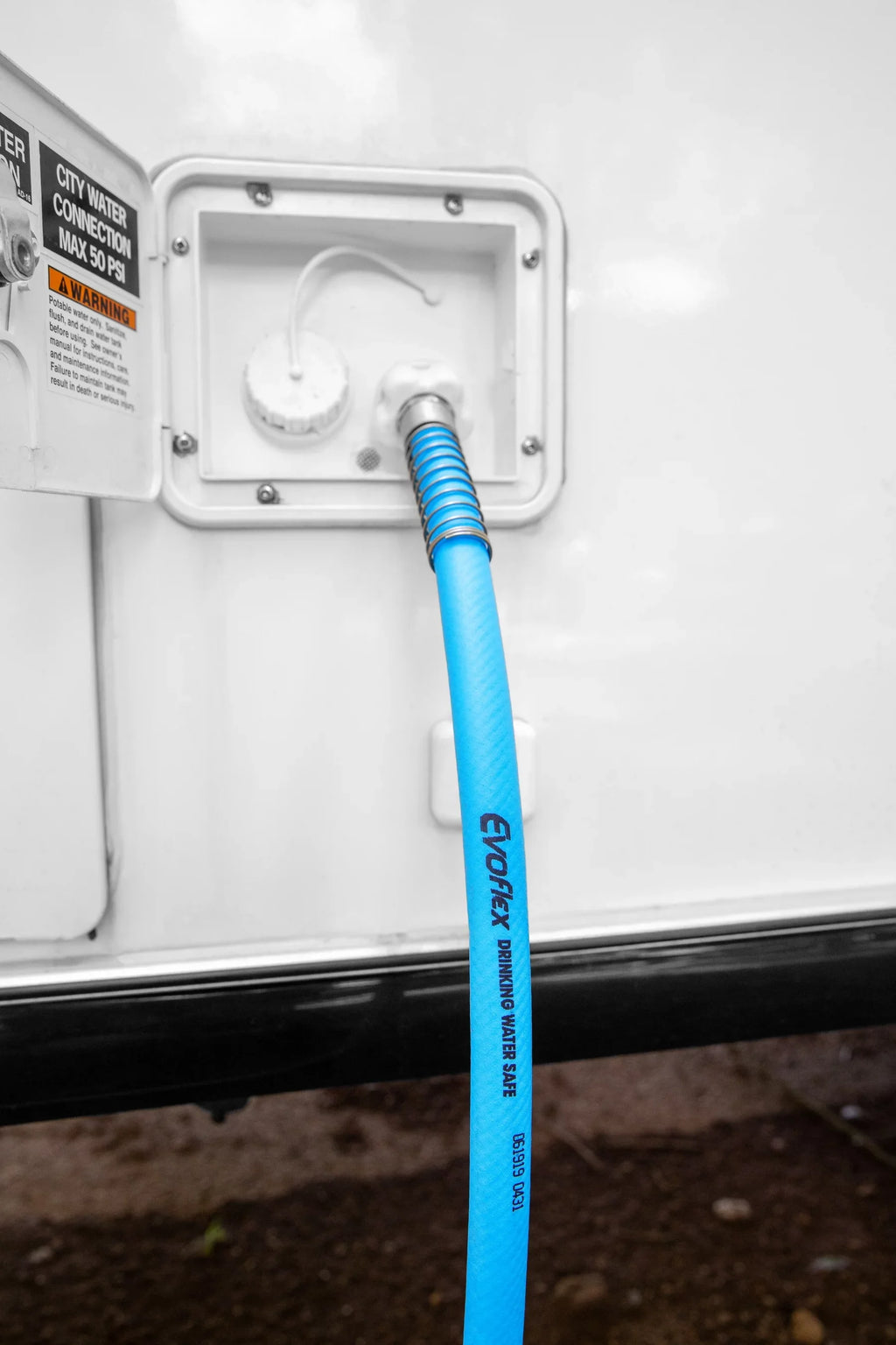 Hose 50-Foot Blue Camper/RV BPA-Free, Camco Phthalate-Free, liquid | or Lead-Free, (22793) Drinking EvoFlex