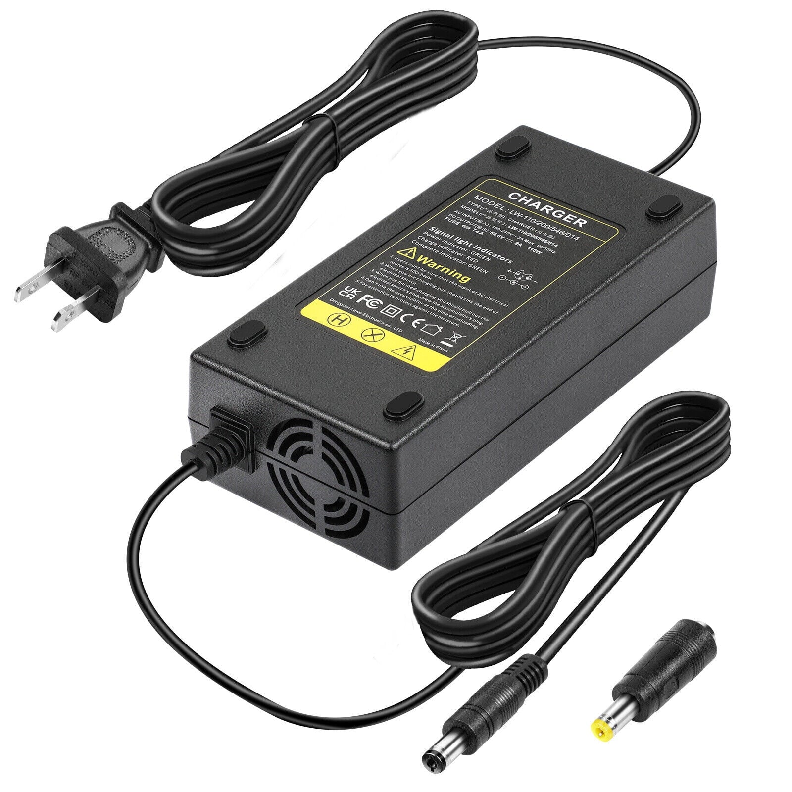 48V Charger 54.6V Scooter for Adapter Electric Battery E-bike Li-ion Bike Power