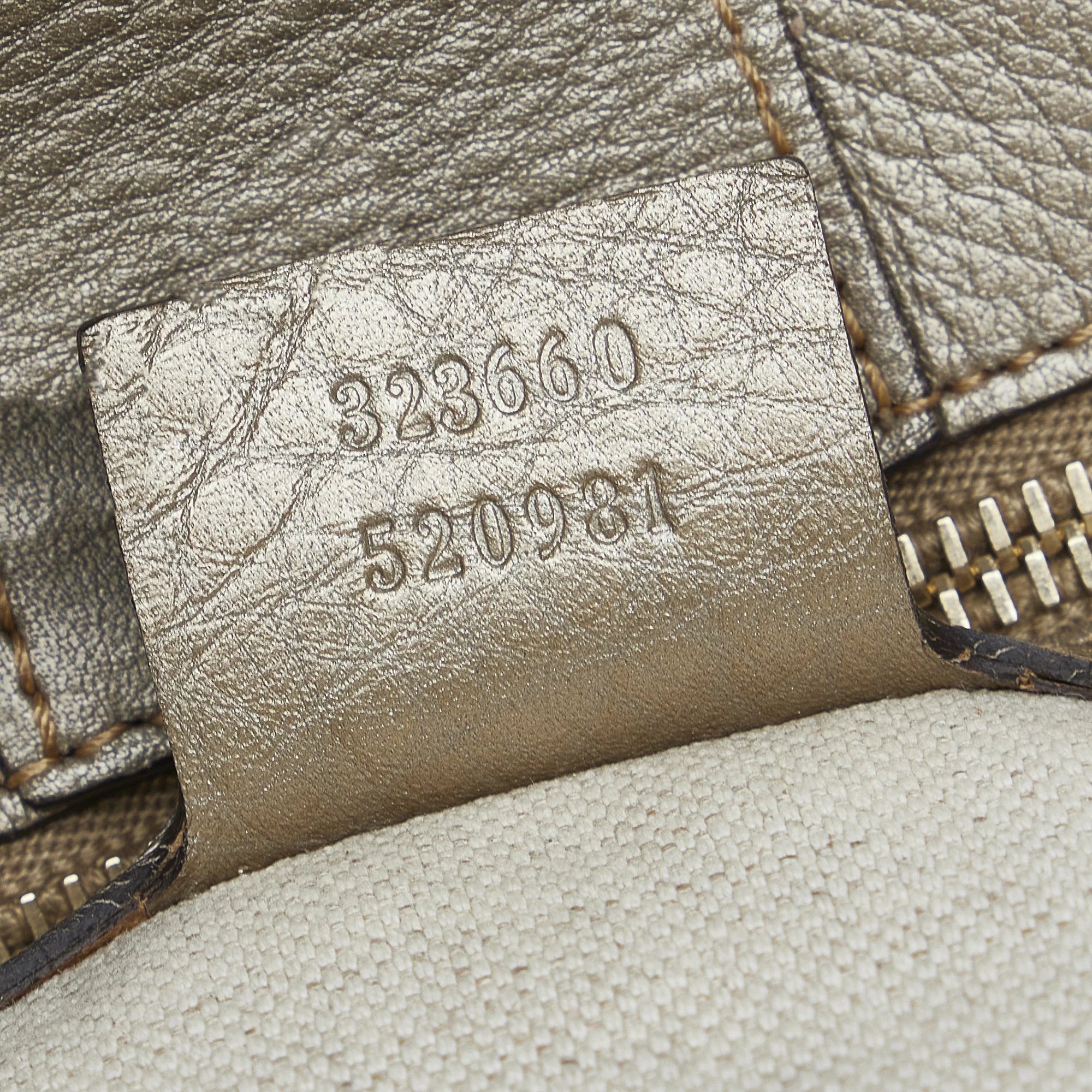 Authenticated Leather Shopper Brown Unisex Calf Bamboo Satchel Pre-Owned Medium (Good)