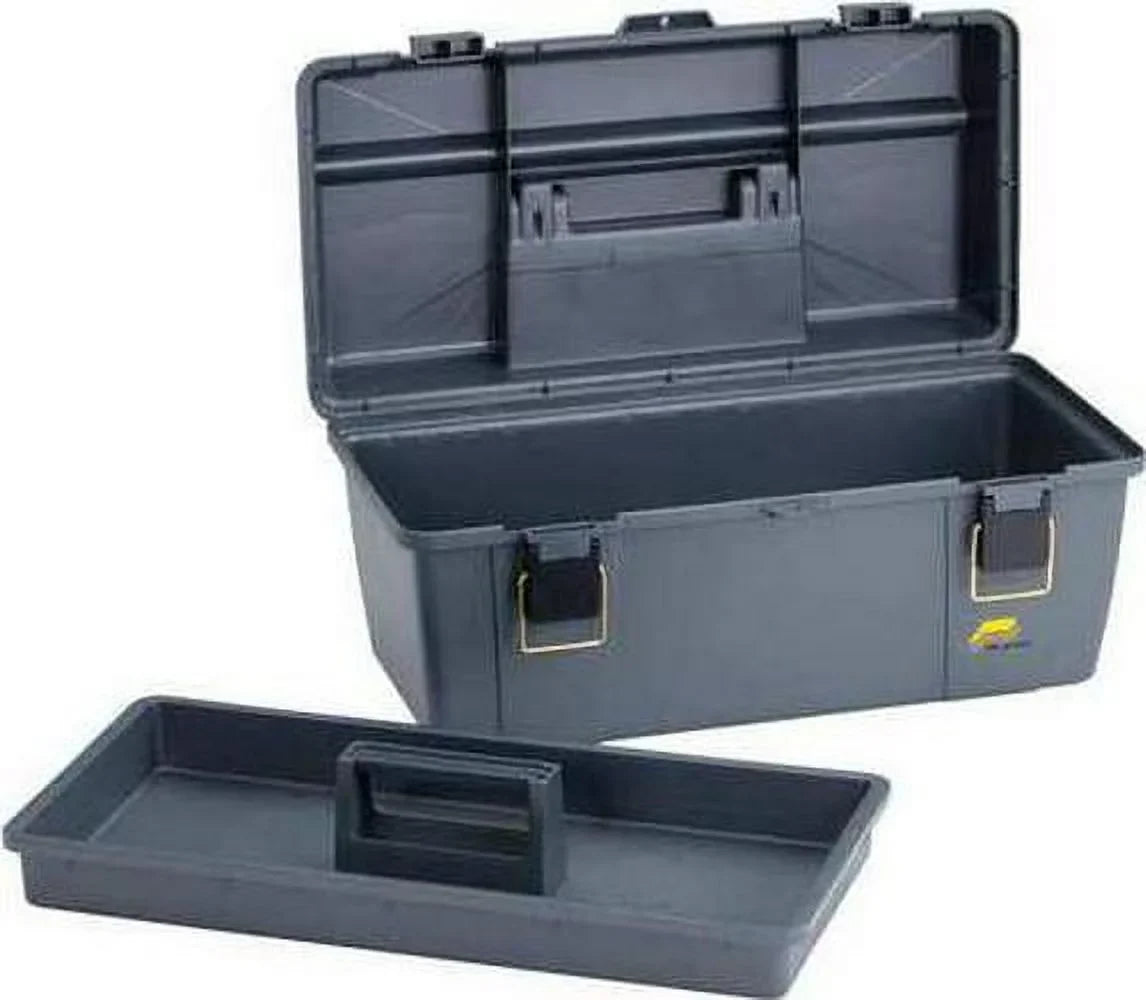 Plastic Box, 20-1/4 Gray Tool W Portable