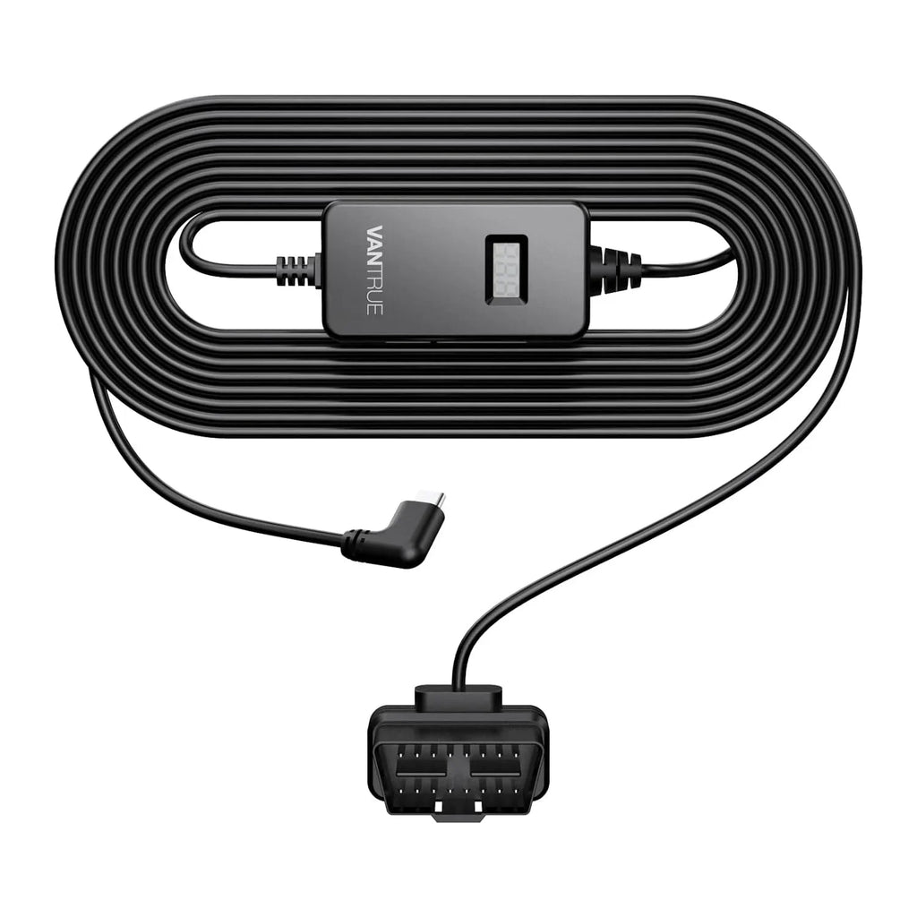 for with Hardwiring Dashcams Vantrue listing) USB-C Cable LCD (See OBD Screen