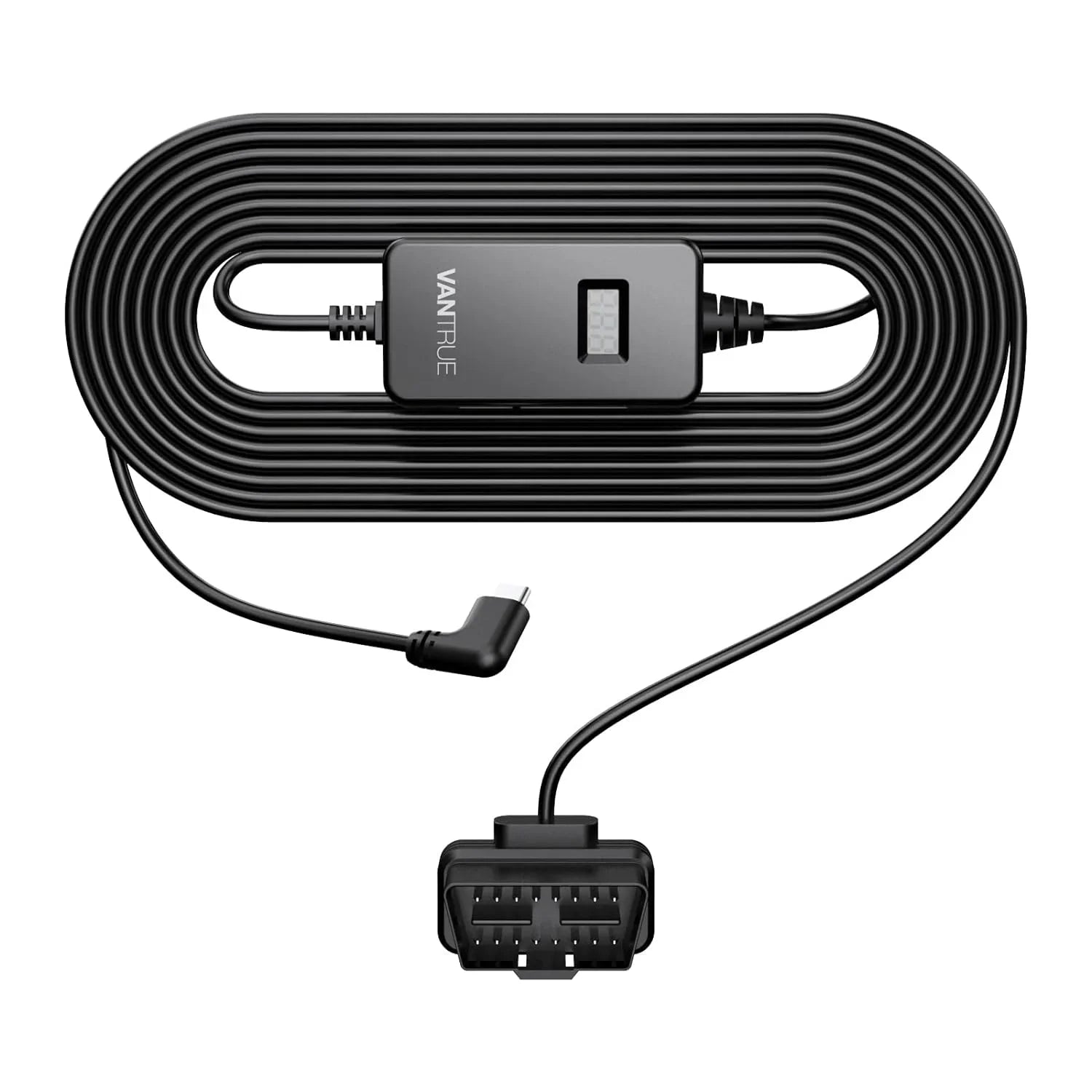 for with Hardwiring Dashcams Vantrue listing) USB-C Cable LCD (See OBD Screen