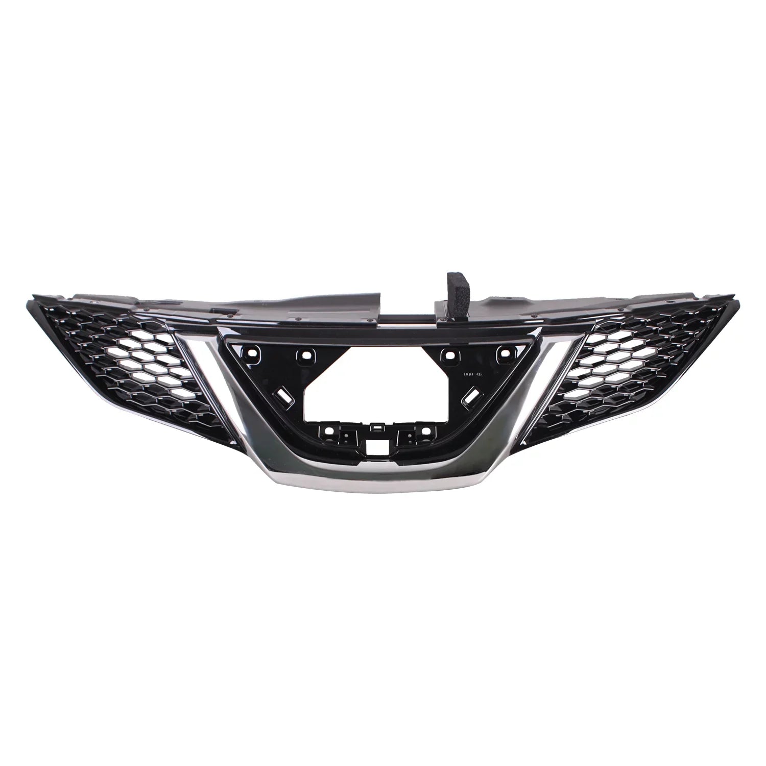 USE MOLDING; CHROME WITH FOR GRILLE; WITH CAMERA; BLACK FRONT PAINTED