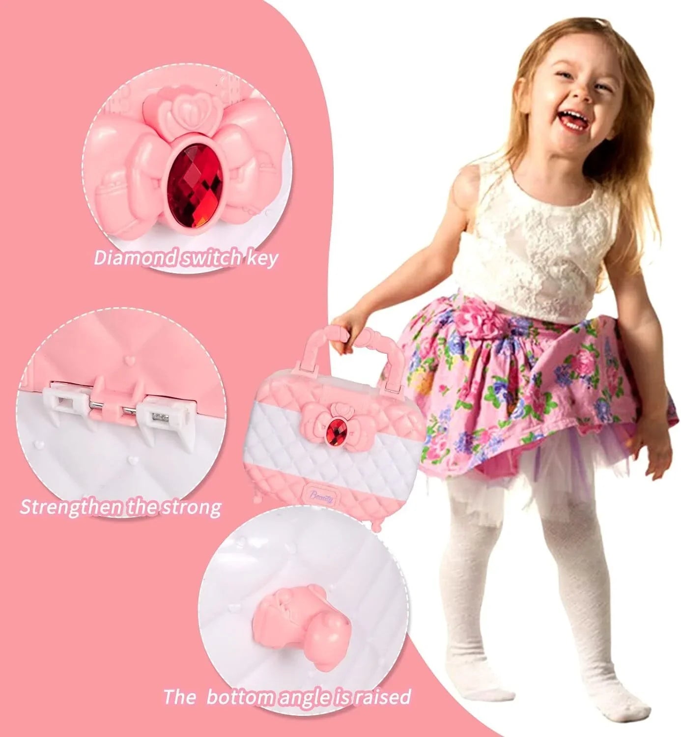 Girls, for Makeup Christmas Makeup Non-Toxic Kit Set Washable Girls & Frozen Makeup Toddler Kids 3-12 Pink Kids for Real Birthday Makeup Year Set, 24Pcs Olds Cosmetic Safe Gift, Toys