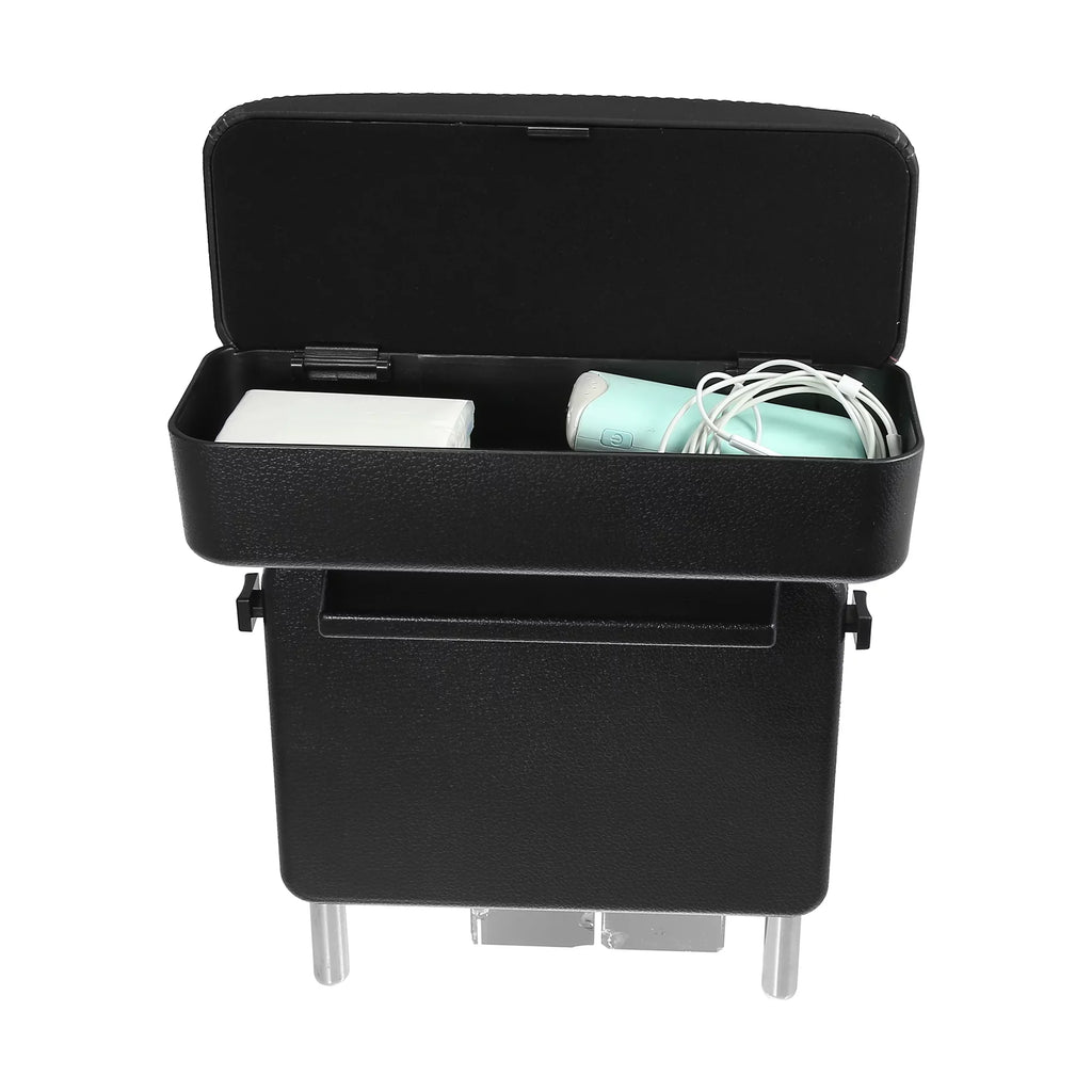 Armrest Leather Seat Armrest Armrest Red Organizer Box Black Adjustable Box with Center PU Extender Gap Storage Car Line
