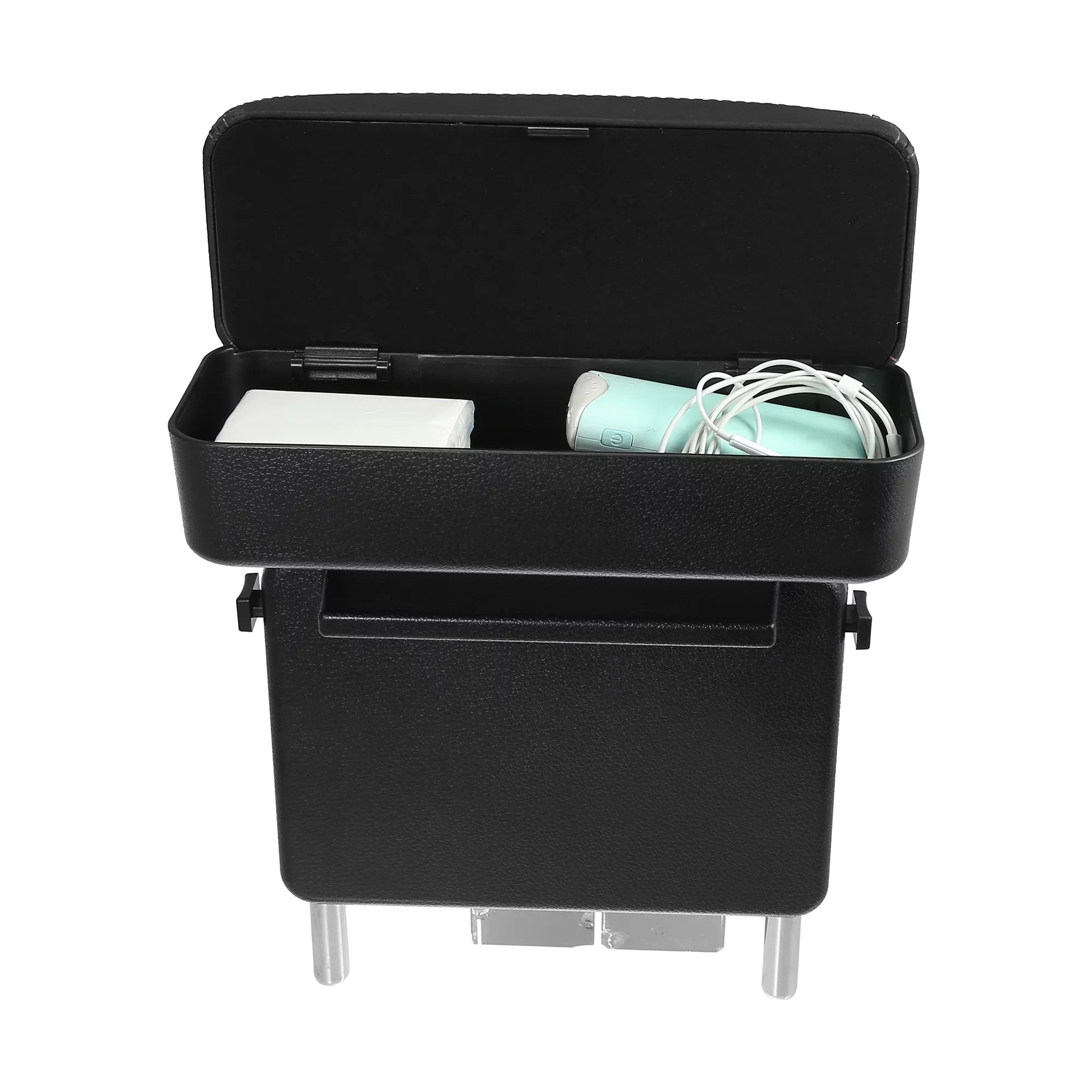 Armrest Leather Seat Armrest Armrest Red Organizer Box Black Adjustable Box with Center PU Extender Gap Storage Car Line