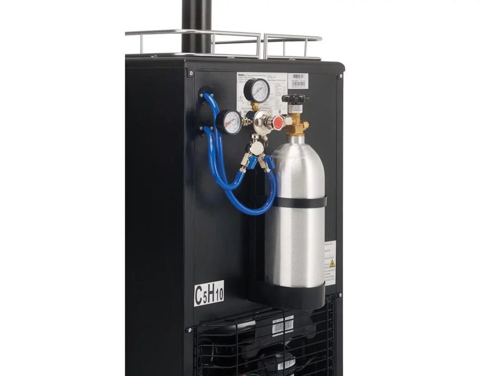 Cubic Foot Danby Beer DKC054A1BSL2DB Steel Tap Double Kegerator Dual-Top 5.4