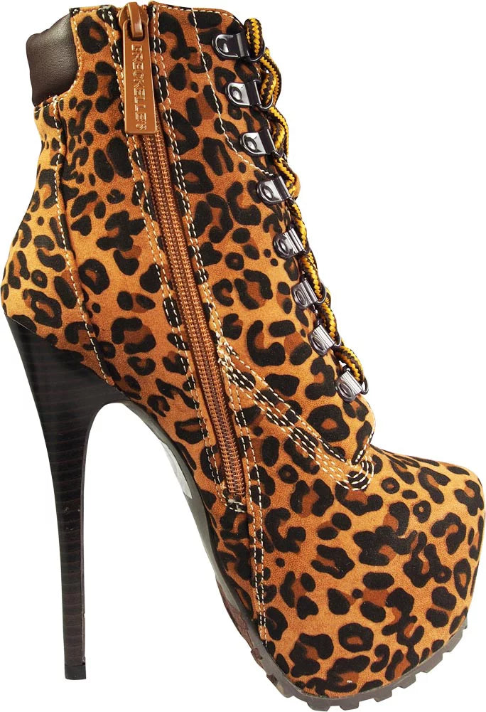 Boots Breckelles Leopard 39221-6.5B(M)US Blazer-11 Women