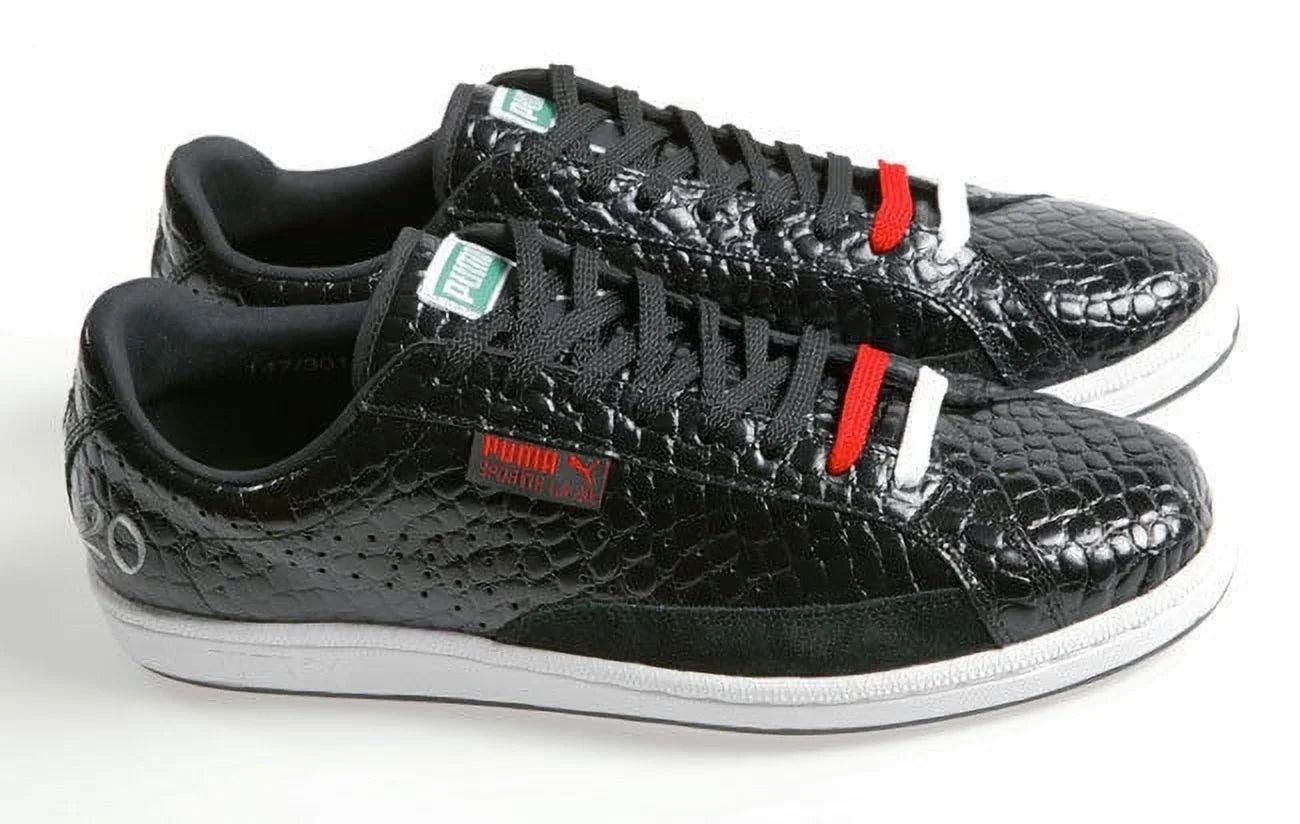/ SKIN WOMEN MATCH MEN 7 5.5 LA. BLACK NEW CROCODILE UNISEX SHOES SPORTIE