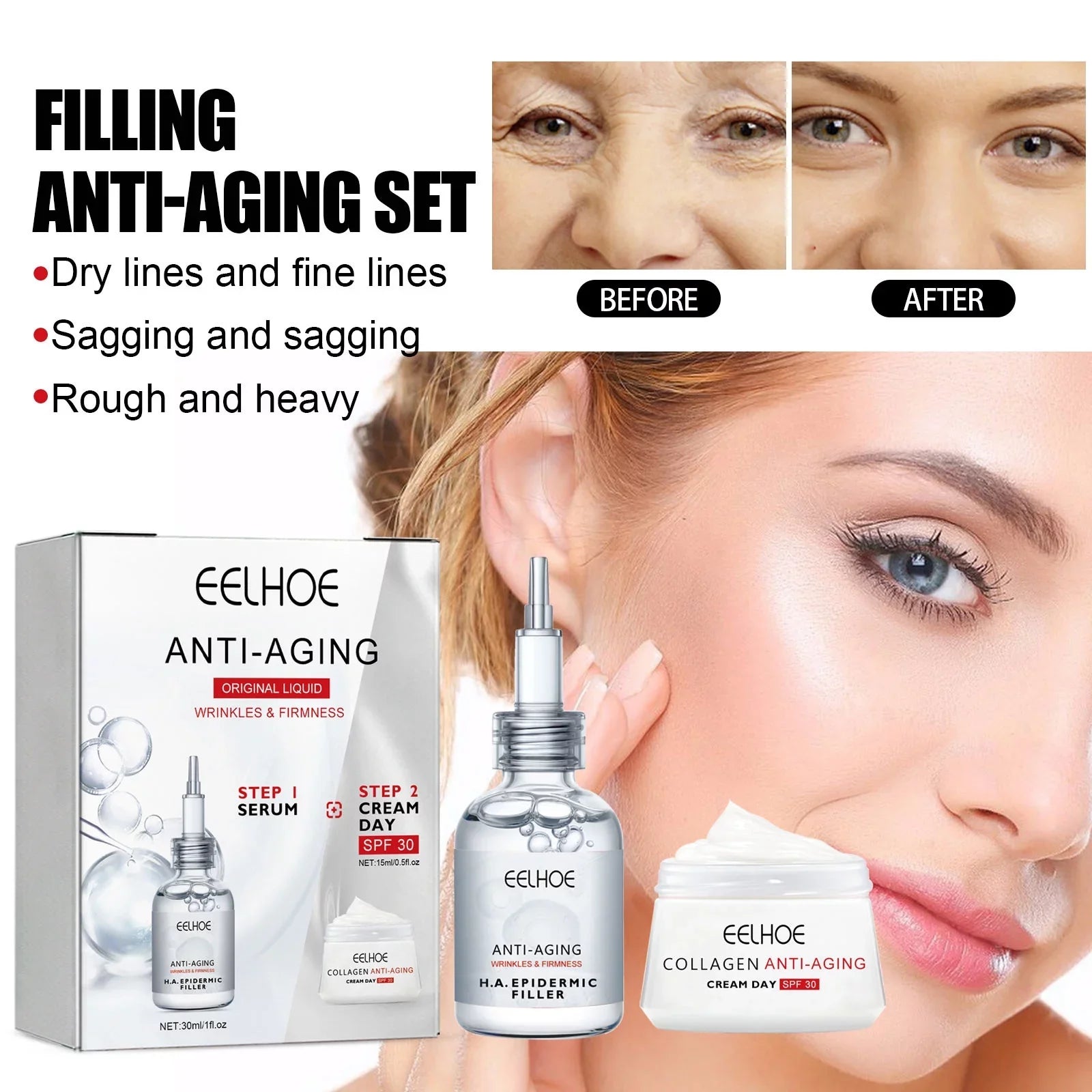 Moisturize Face Moisturize, Lines, Essence, Anti-wrinkle Oil Tea Filling Tighten Tender Aging, Cream Fine Skin, Yuxuan Tree Fade Suit, Resist 30ml, And