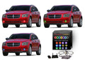 Kit V.3 with Halo for Change Multi Color Fusion RGB Remote Flashtech Wifi Caliber Fog Dodge Light Ring 07-12 Color LED