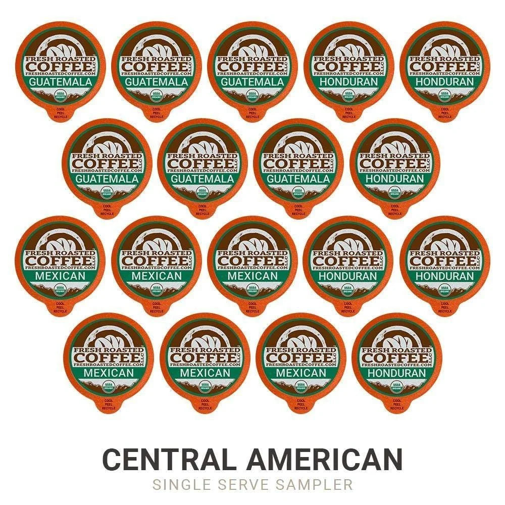 Coffee Coffee, K-Cup 72 Roasted Sampler, Count for Brewers Fresh Organic Pod Keurig