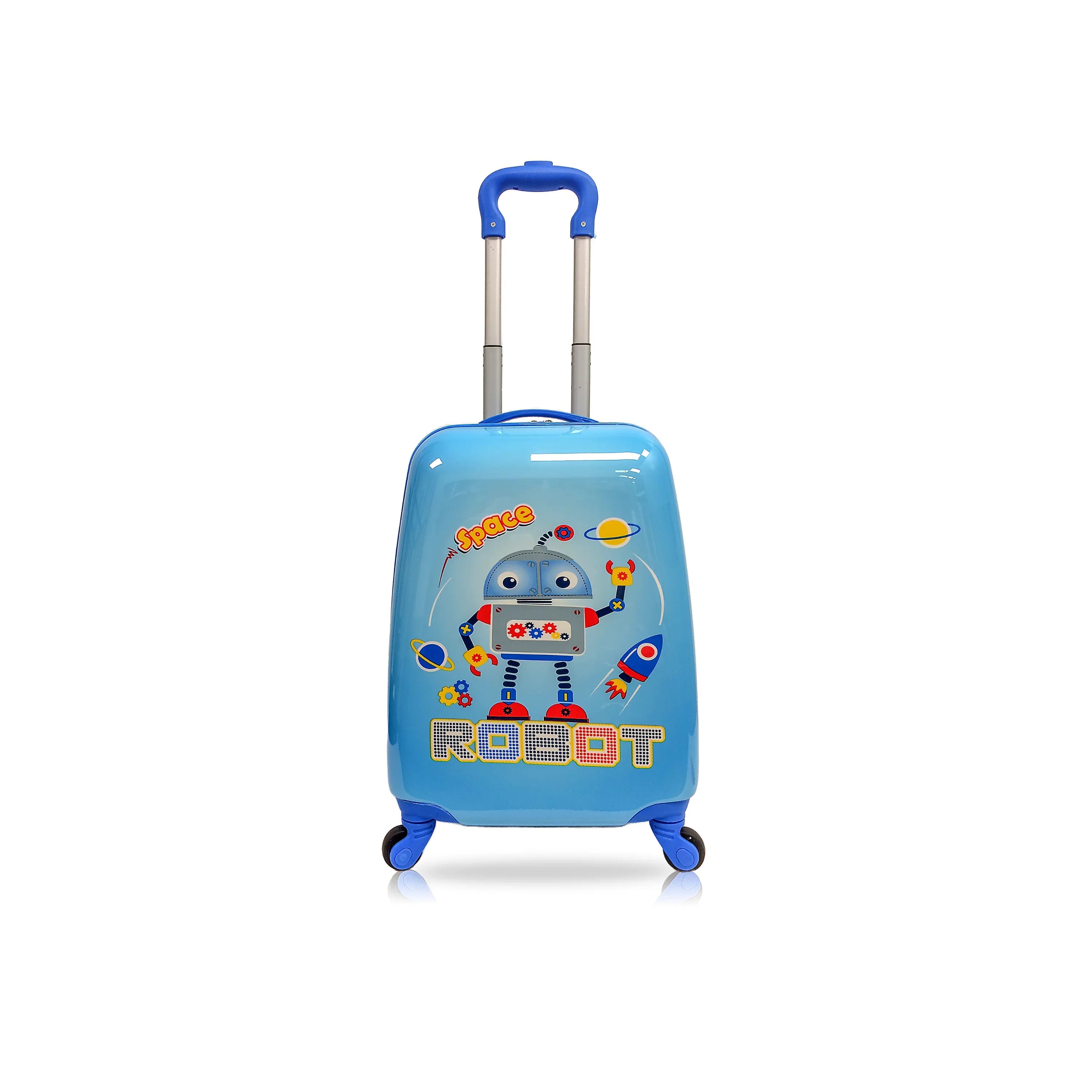 Hardside SPACE-ROBO Wheels Kids-Cute Luggage Tucci with Suitcase Lightweight for Kids Kids 18"