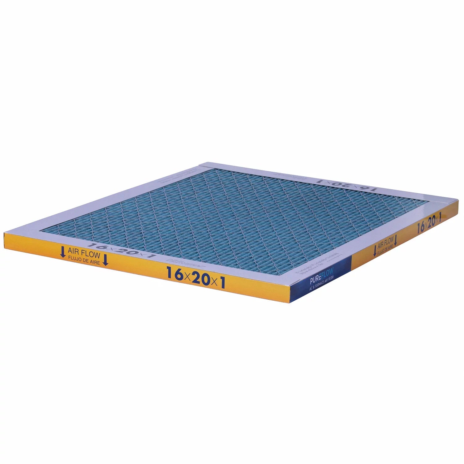 Filtration Technology, of 16x20x1, 4 Filter Air Home Furnace MERV-13 Advanced with Pack-of-2 PureFlow, Layers