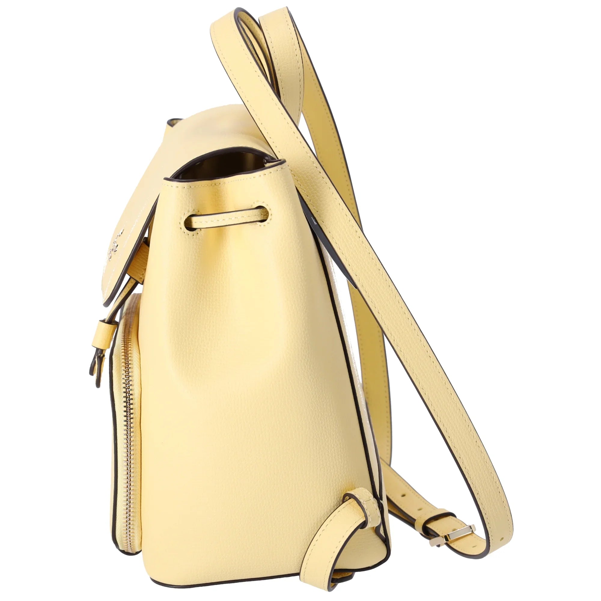 Kate Backpack Refined Leather Spade Yellow Flap Butter Grain Medium Kristi