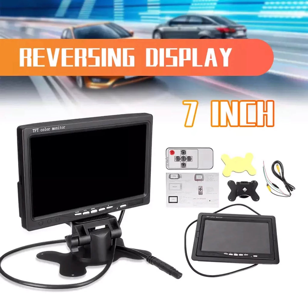 Rear For Built-in Backup TFT Monitor Car AV Monitor Speaker HD Trailer HD View Camera Inch RV Display Display Input Screen Screen 7 Trucks Reverse Bus 1024x600