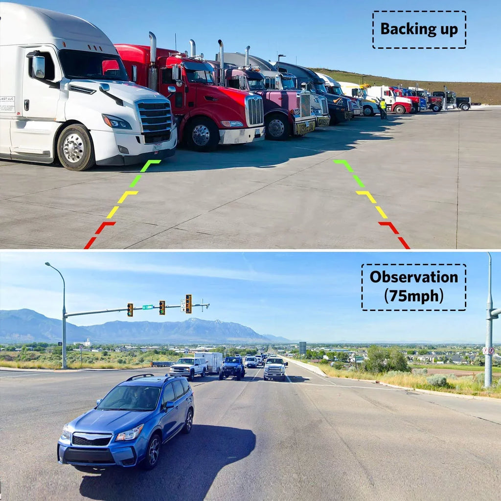 Monitor, K10 RVs, for IR System View Night , with Rear Camera Kit Motorhome Support 7'' 2 Trucks, 5th Vision Wireless Cameras HD Camera RV Backup Cars, Trailers,