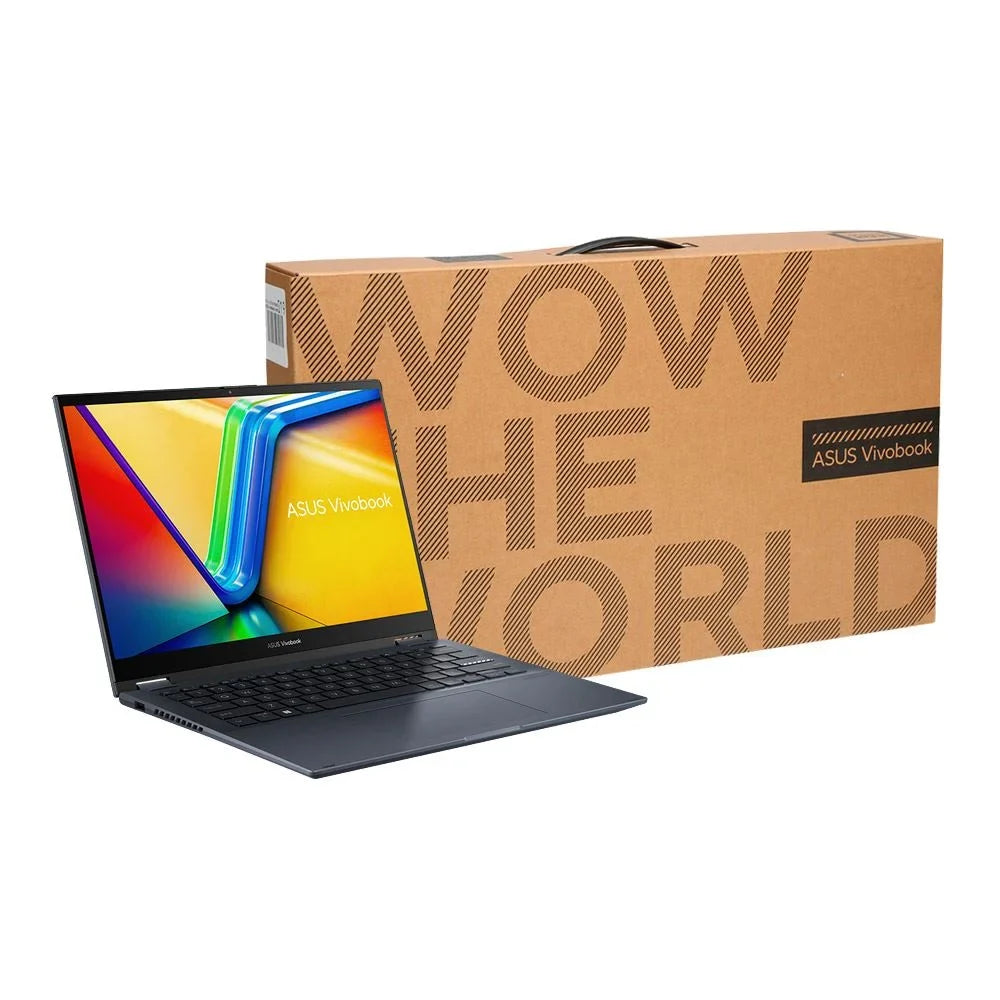 Laptop RAM Quiet Graphics 11 S Drive Vivobook BT WiFi Computer Gen 1220P Solid Home 256GB ASUS Blue DDR4 Windows i3 12th Flip 1.1GHz State Core 8GB Processor UHD 2-in-1 14" TP3402ZA-OS34T