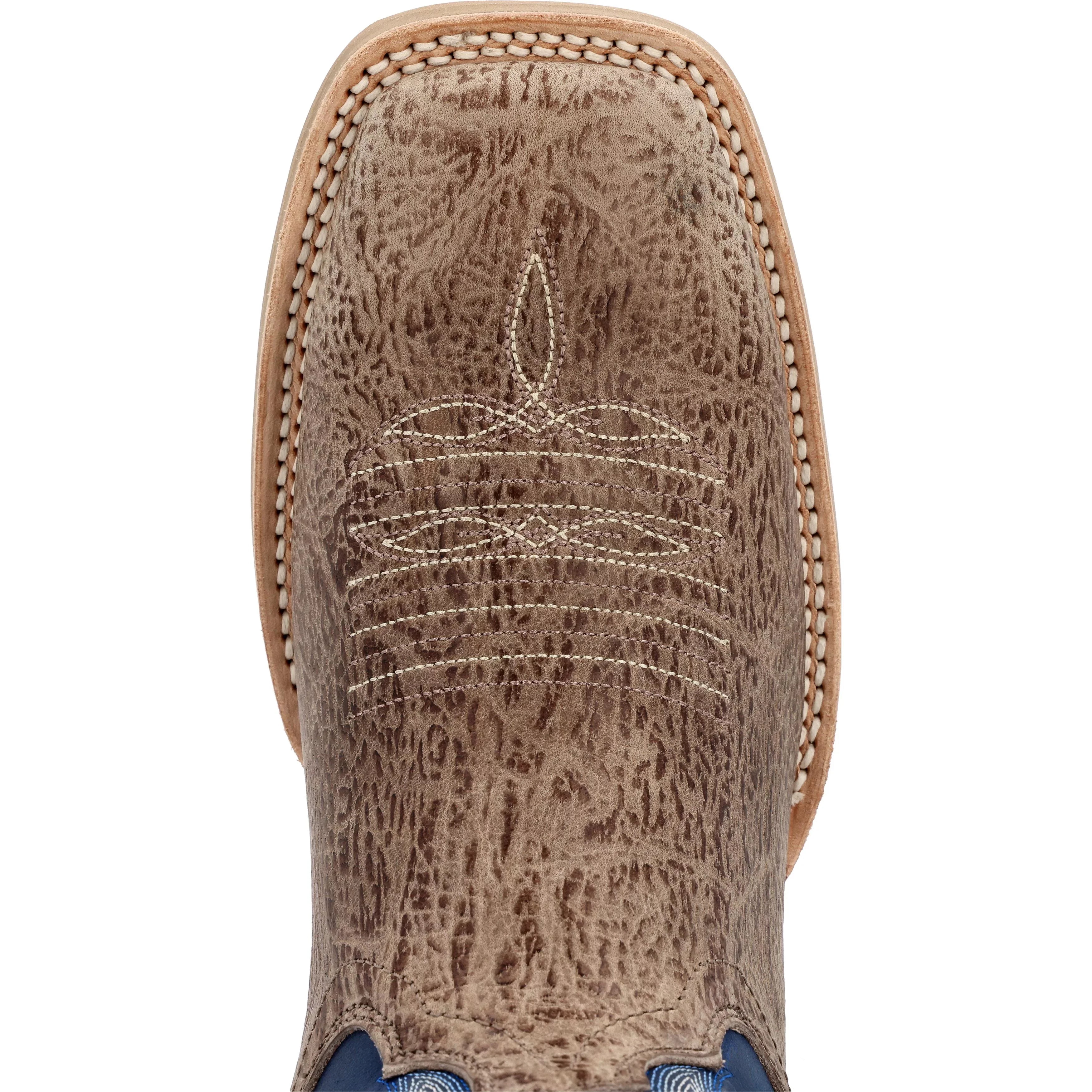 Grey Durango® Denim Western Boot & Pro Rebel Blue Weathered Lite™ 7.5(W) dimension