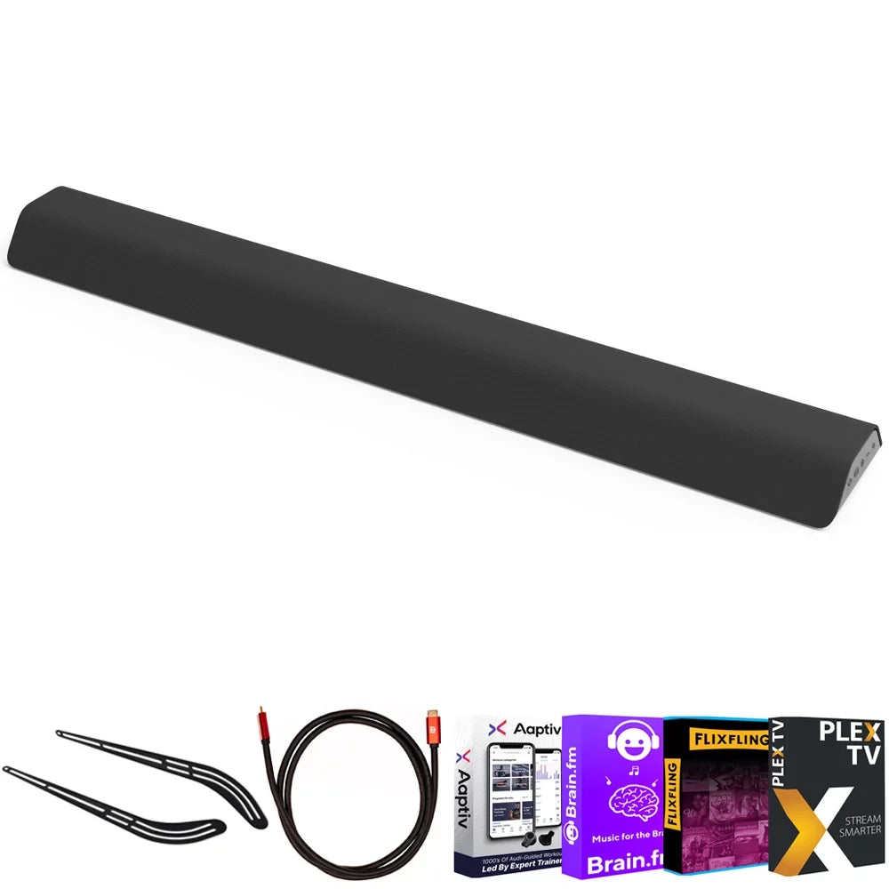 Channel Audio USA Cable HDMI Essentials Bundle Sound 6FT Bar All-in-One Entertainment System Vizio Soundbar 2.1 M-Series Bundle Universal Bracket Gear Smart Tech and 2020, with Deco