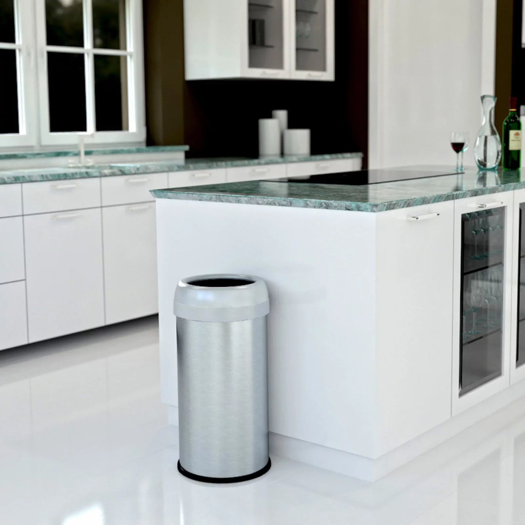 Gallon Steel Trash Dual halo 13 Stainless Deodorizer Can