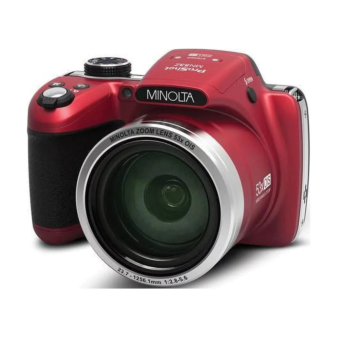 Camera Card Zoom, with Mega & Optical 16 16GB HD Pixel SD Digital 1080p Shot Pro Red) 53x Minolta (MN53Z Full HD Video
